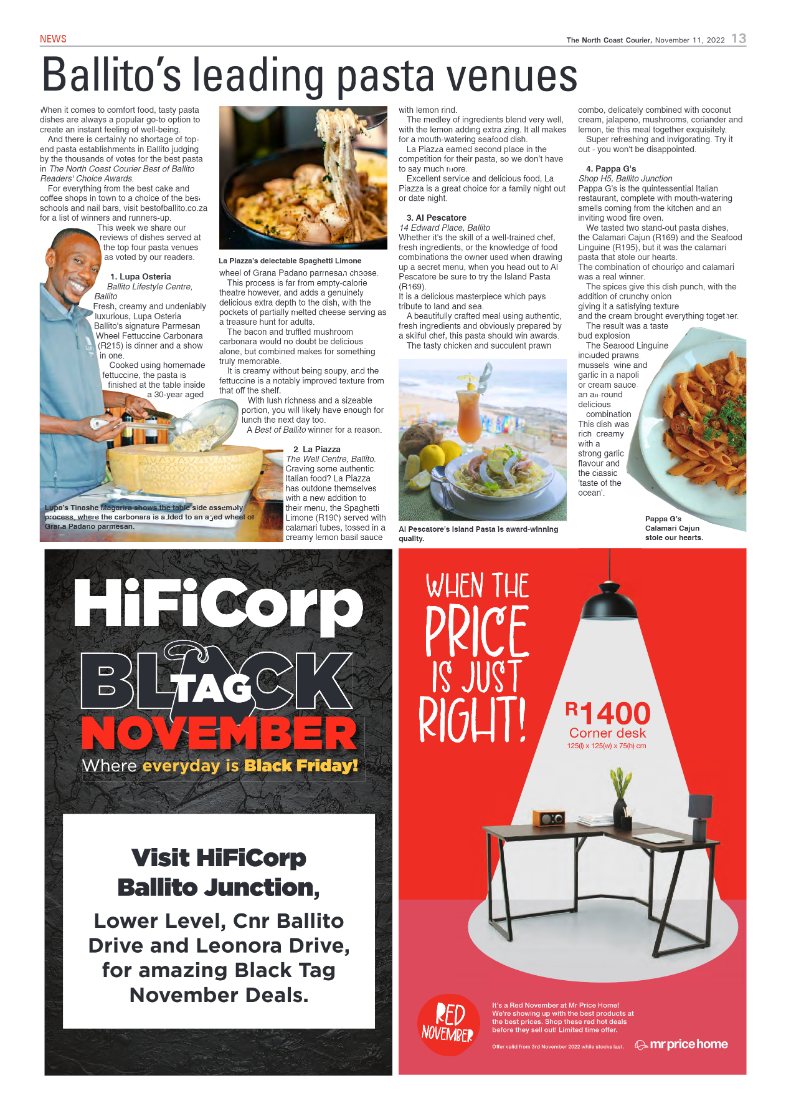 North Coast Courier 11 November 2022 page 13