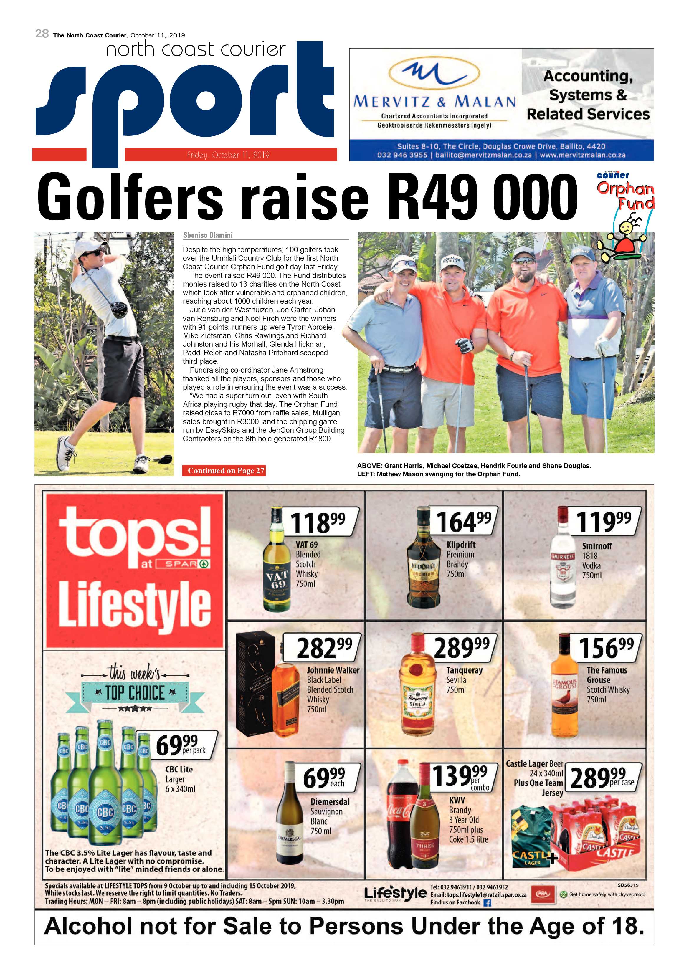 North Coast Courier 11 October 2019 page 28