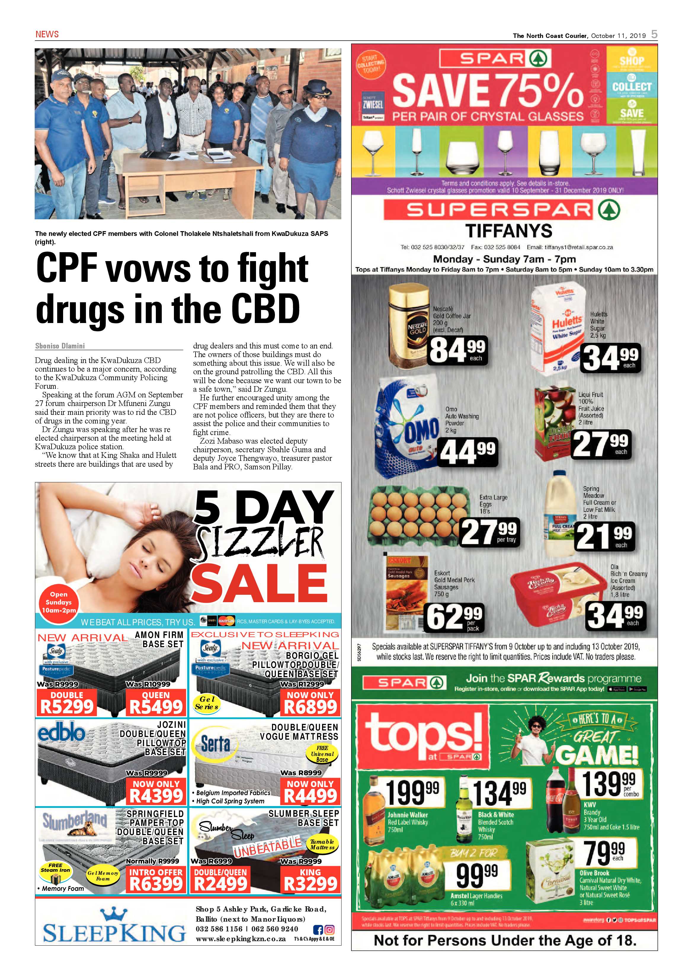 North Coast Courier 11 October 2019 page 5