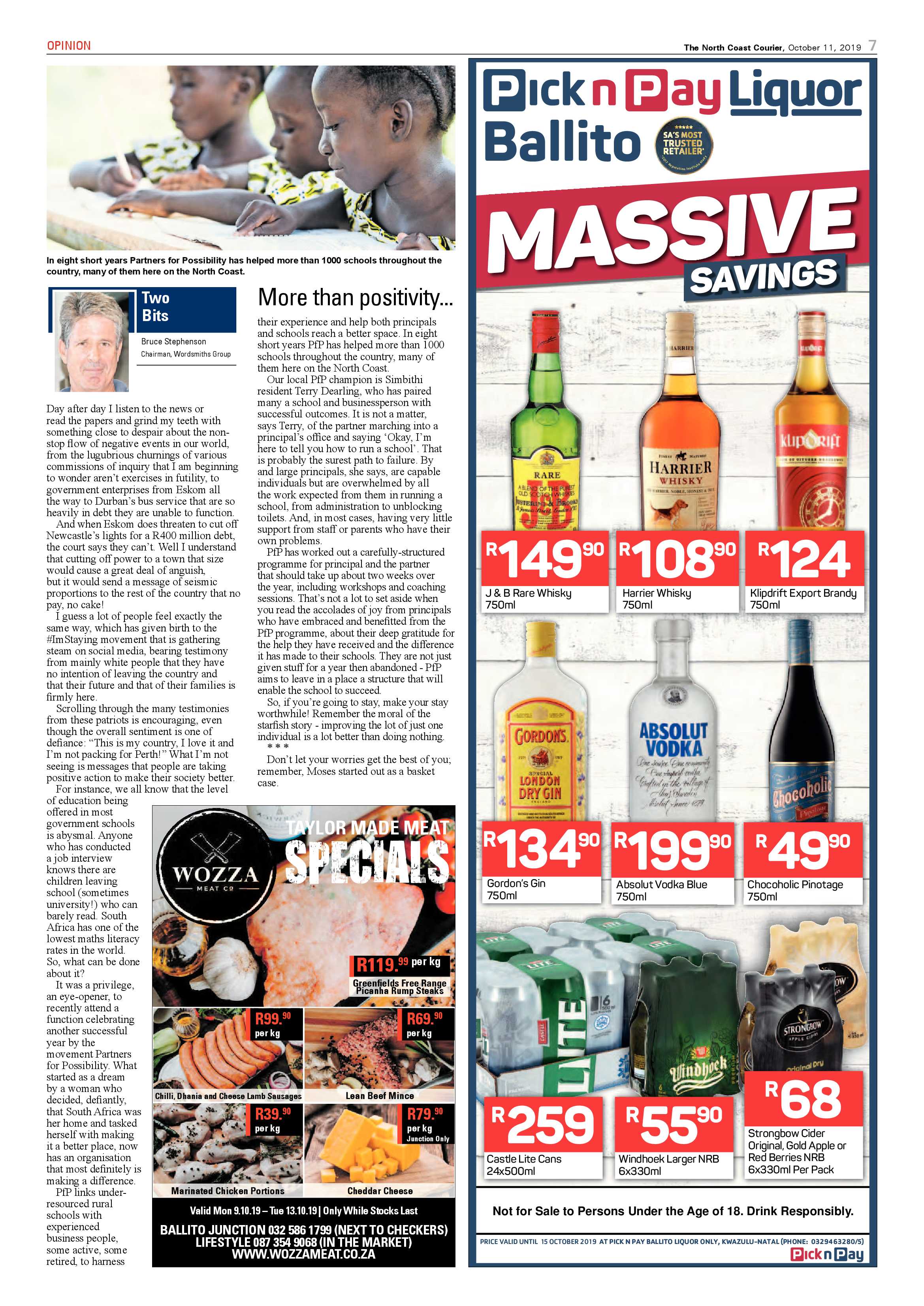 North Coast Courier 11 October 2019 page 7