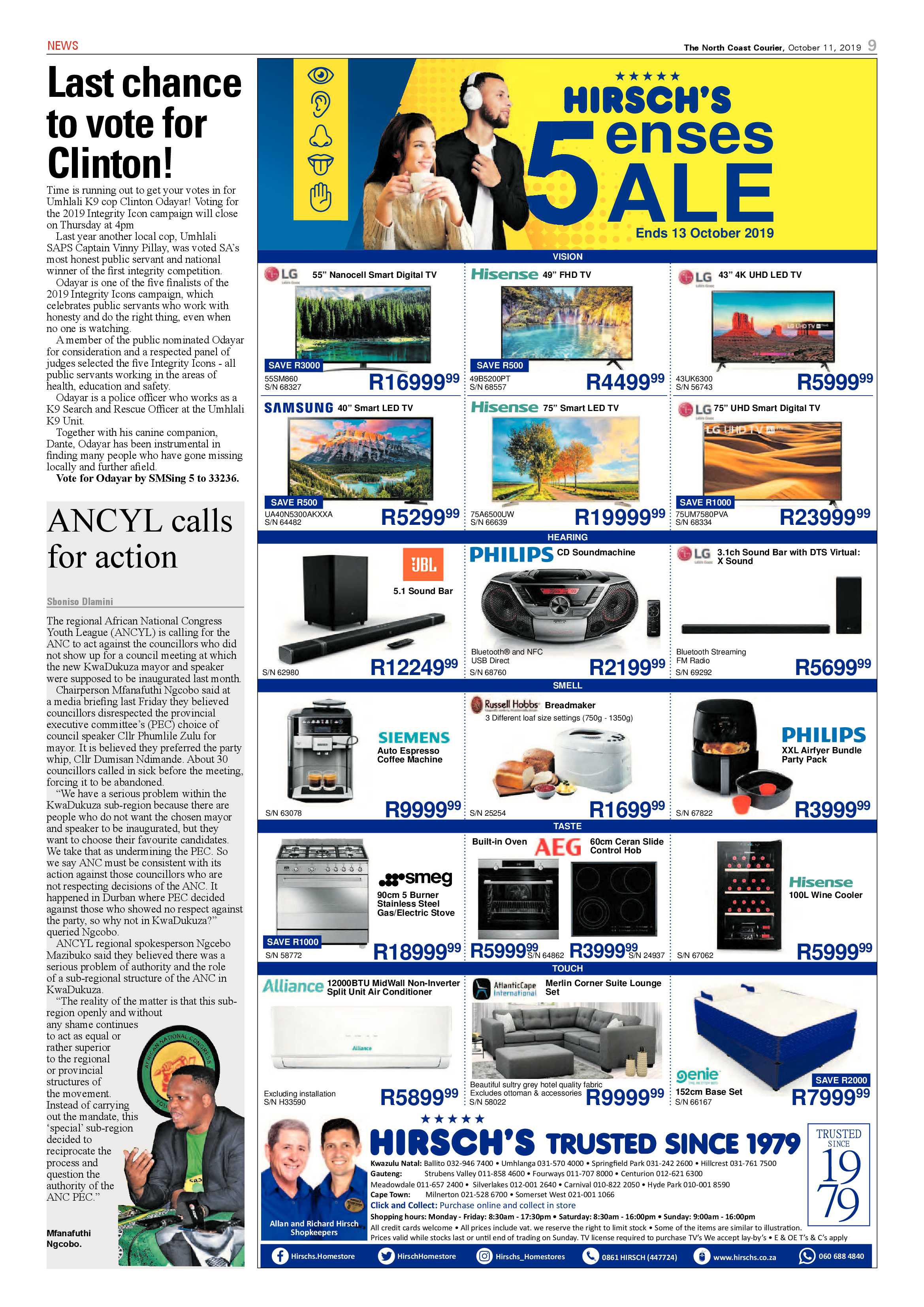 North Coast Courier 11 October 2019 page 9
