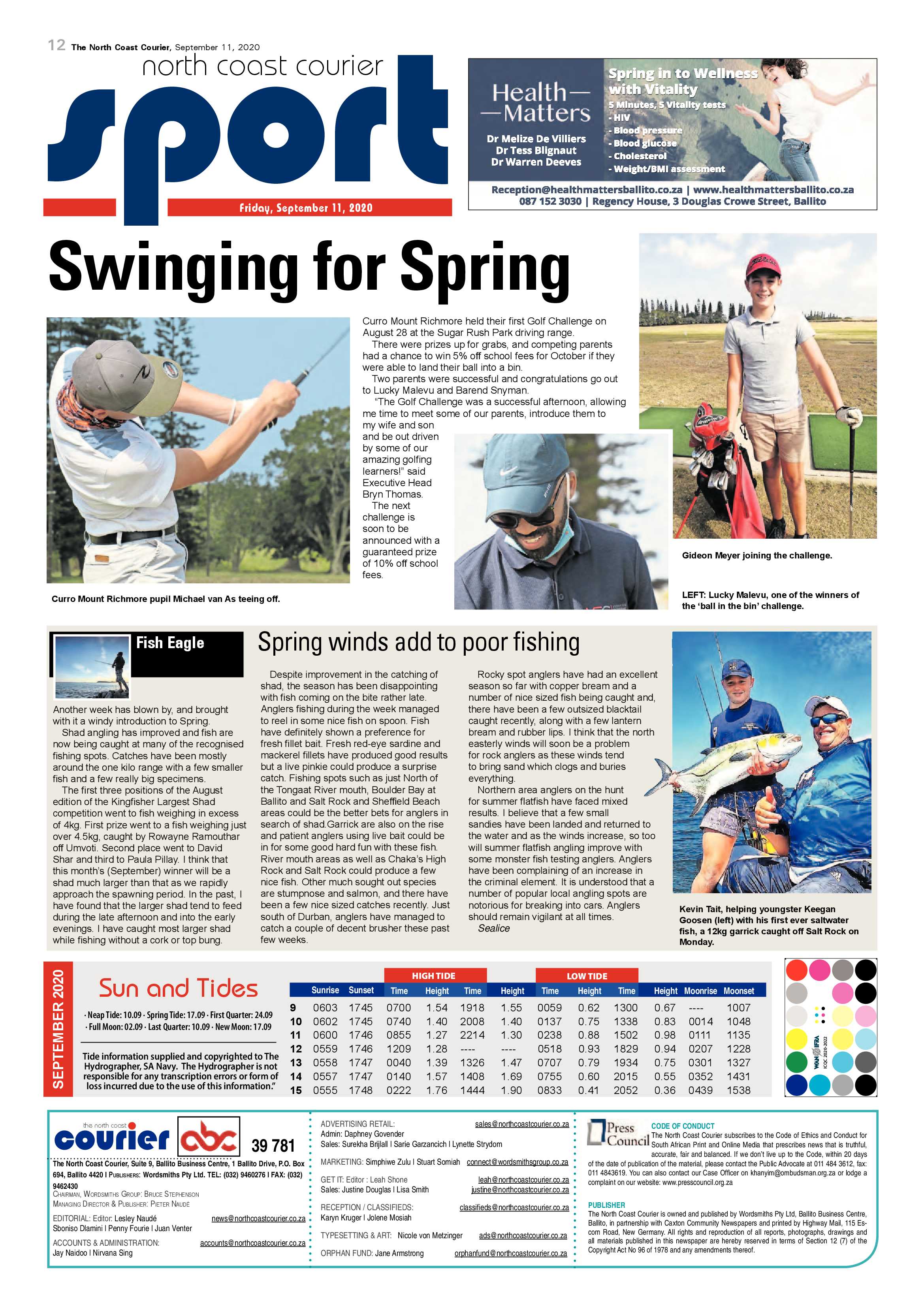 North Coast Courier 11 September 2020 page 12