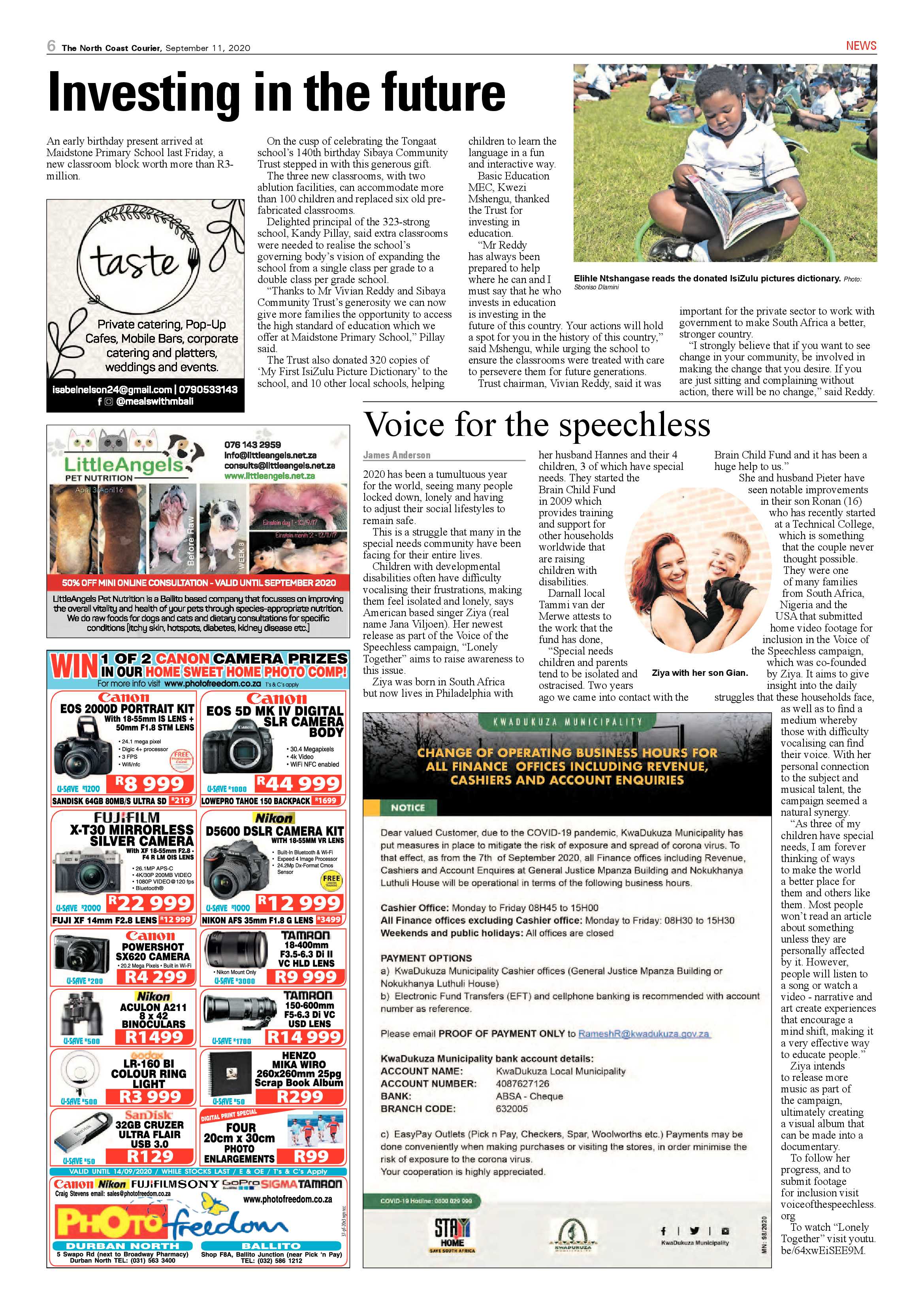 North Coast Courier 11 September 2020 page 6