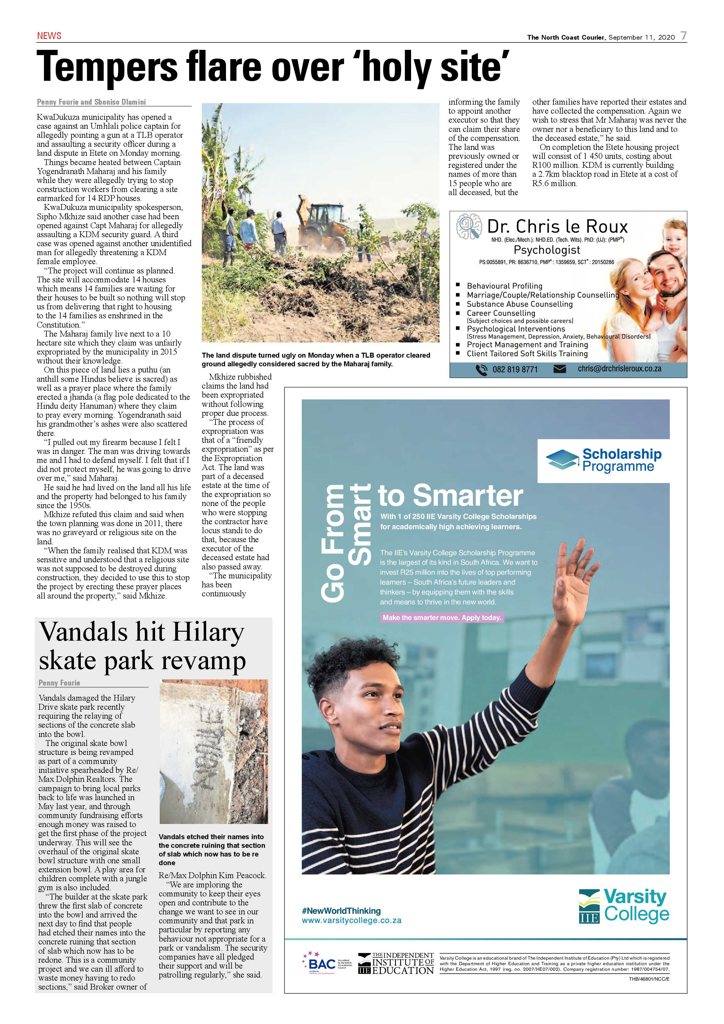 North Coast Courier 11 September 2020 page 7