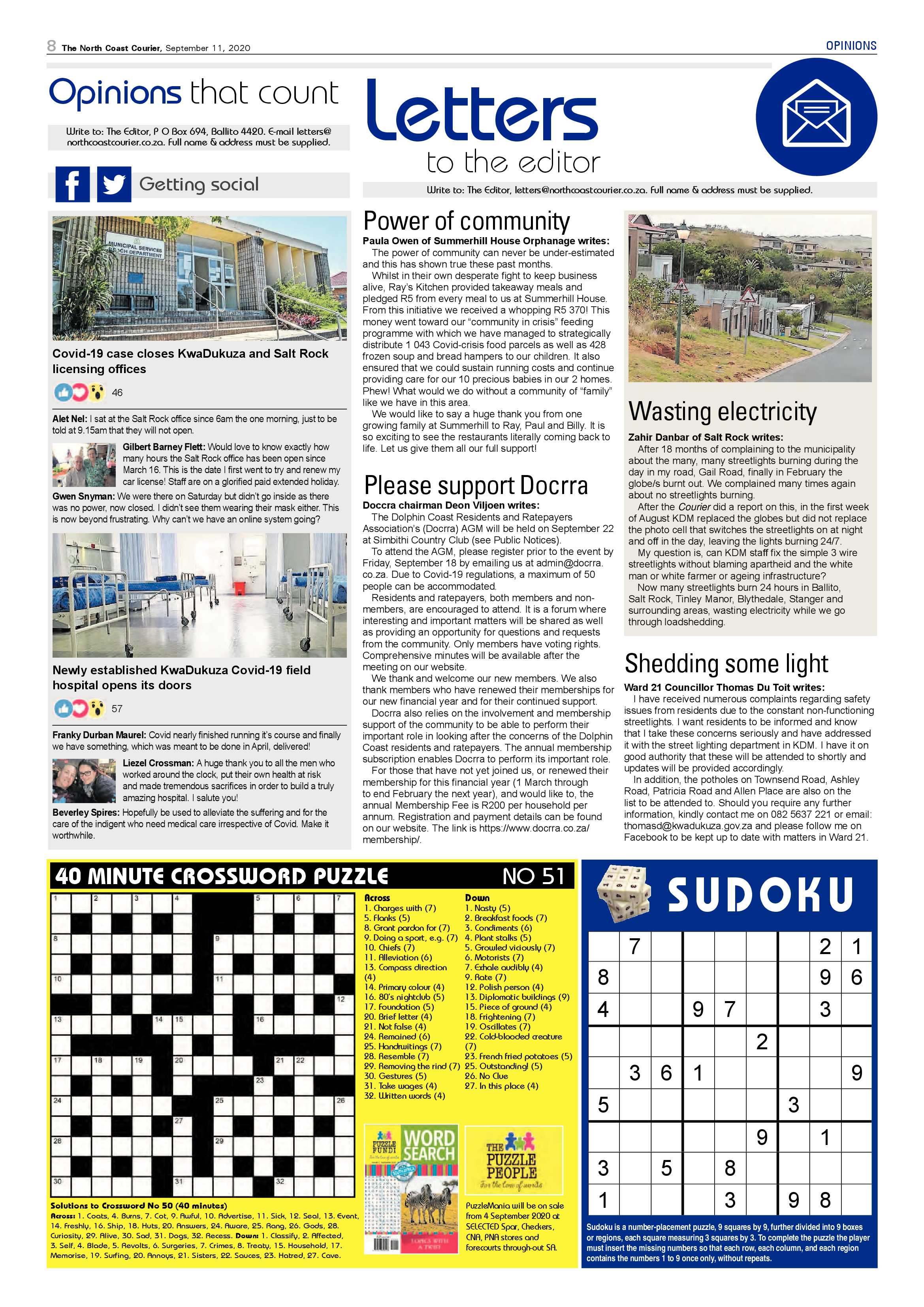 North Coast Courier 11 September 2020 page 8