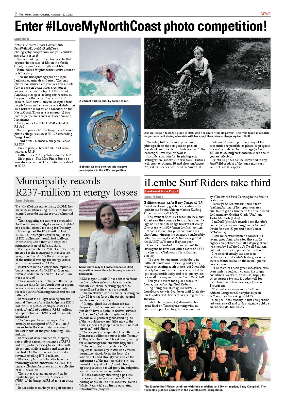 North Coast Courier 12 August 2022 page 2