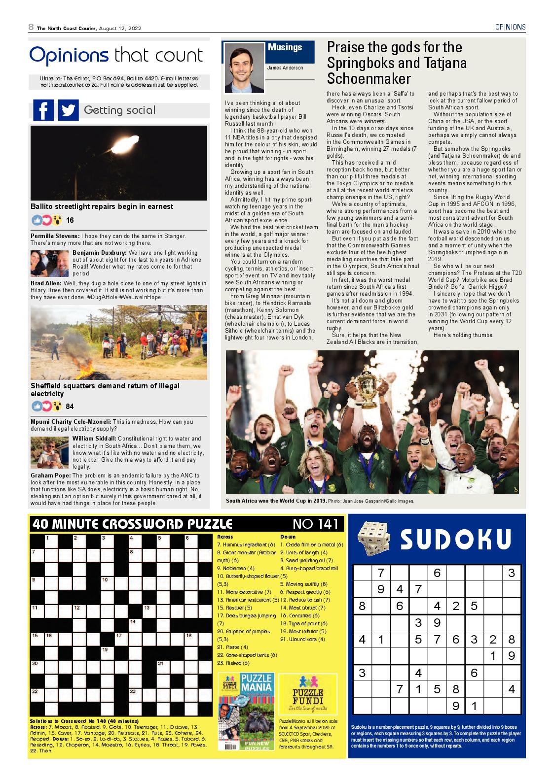 North Coast Courier 12 August 2022 page 8
