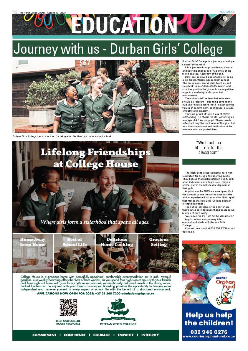 North Coast Courier 13 August 2021 page 12