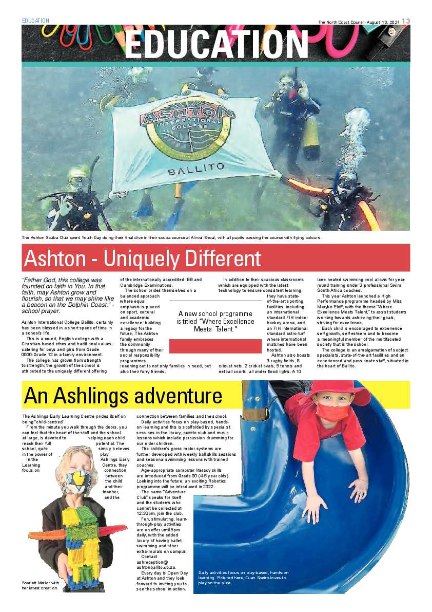 North Coast Courier 13 August 2021 page 13