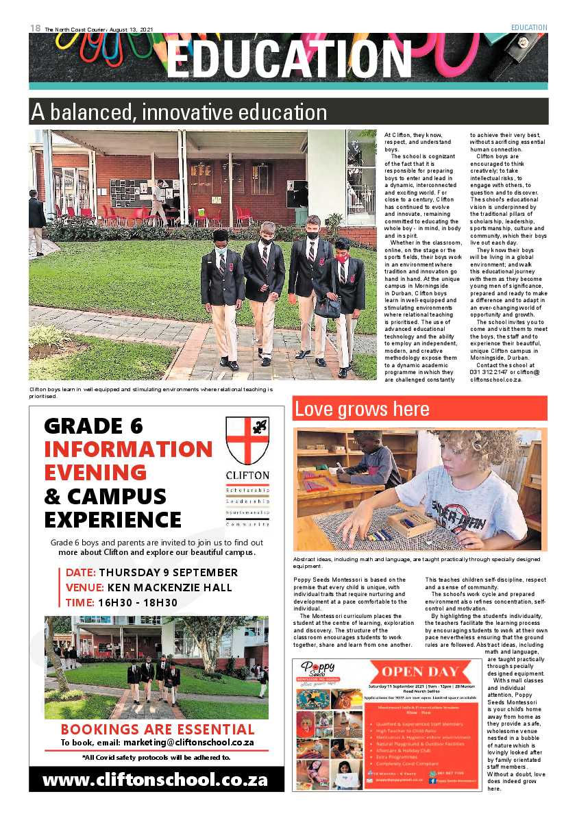 North Coast Courier 13 August 2021 page 18