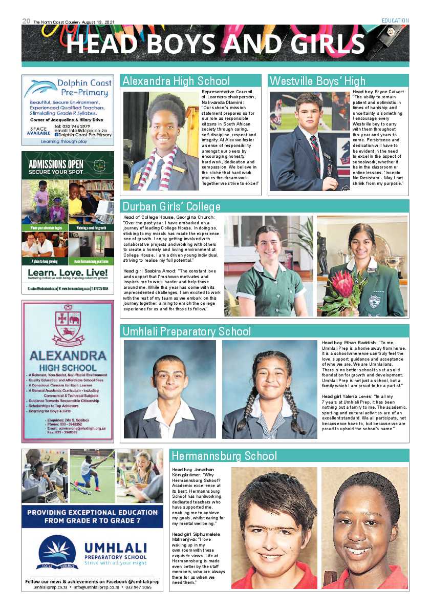 North Coast Courier 13 August 2021 page 20