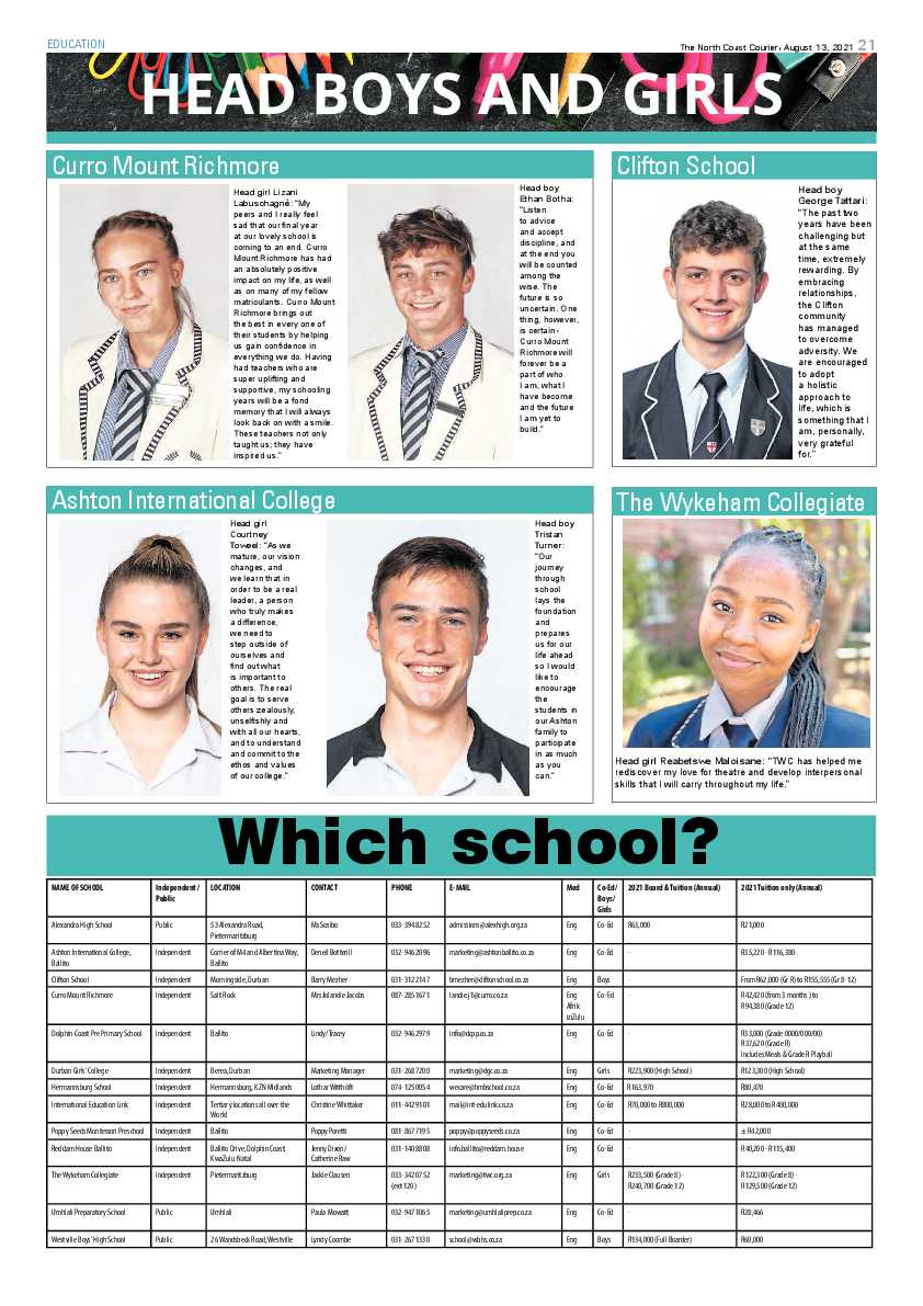 North Coast Courier 13 August 2021 page 21