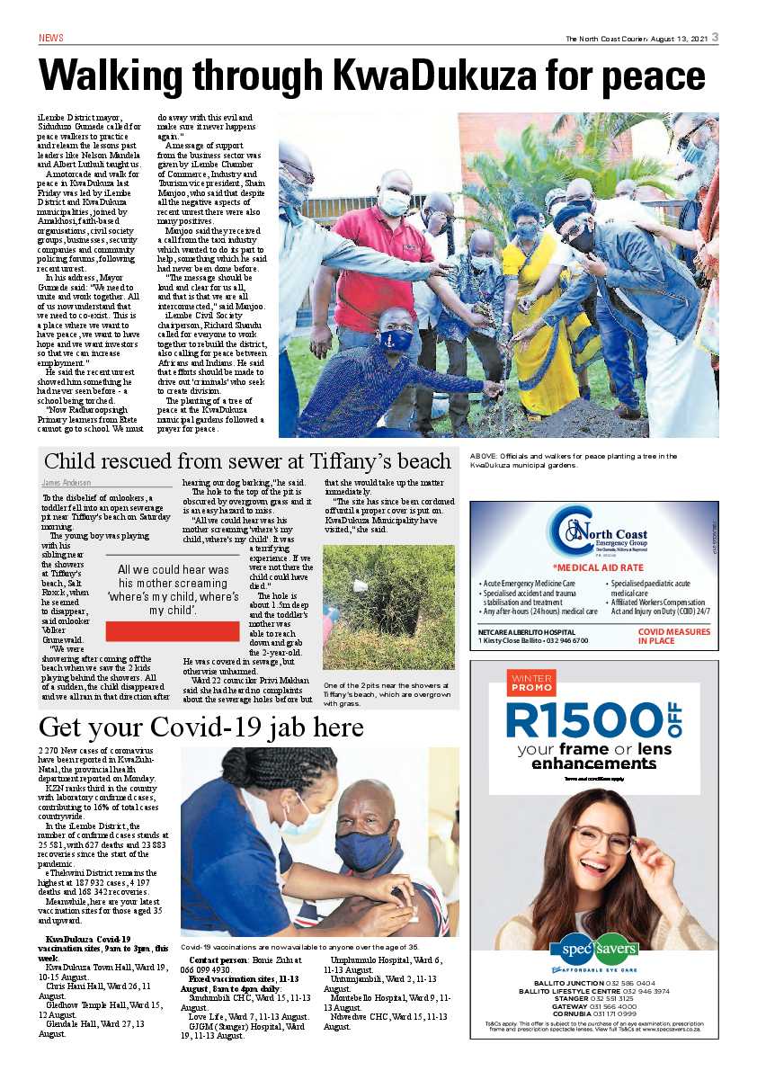 North Coast Courier 13 August 2021 page 3