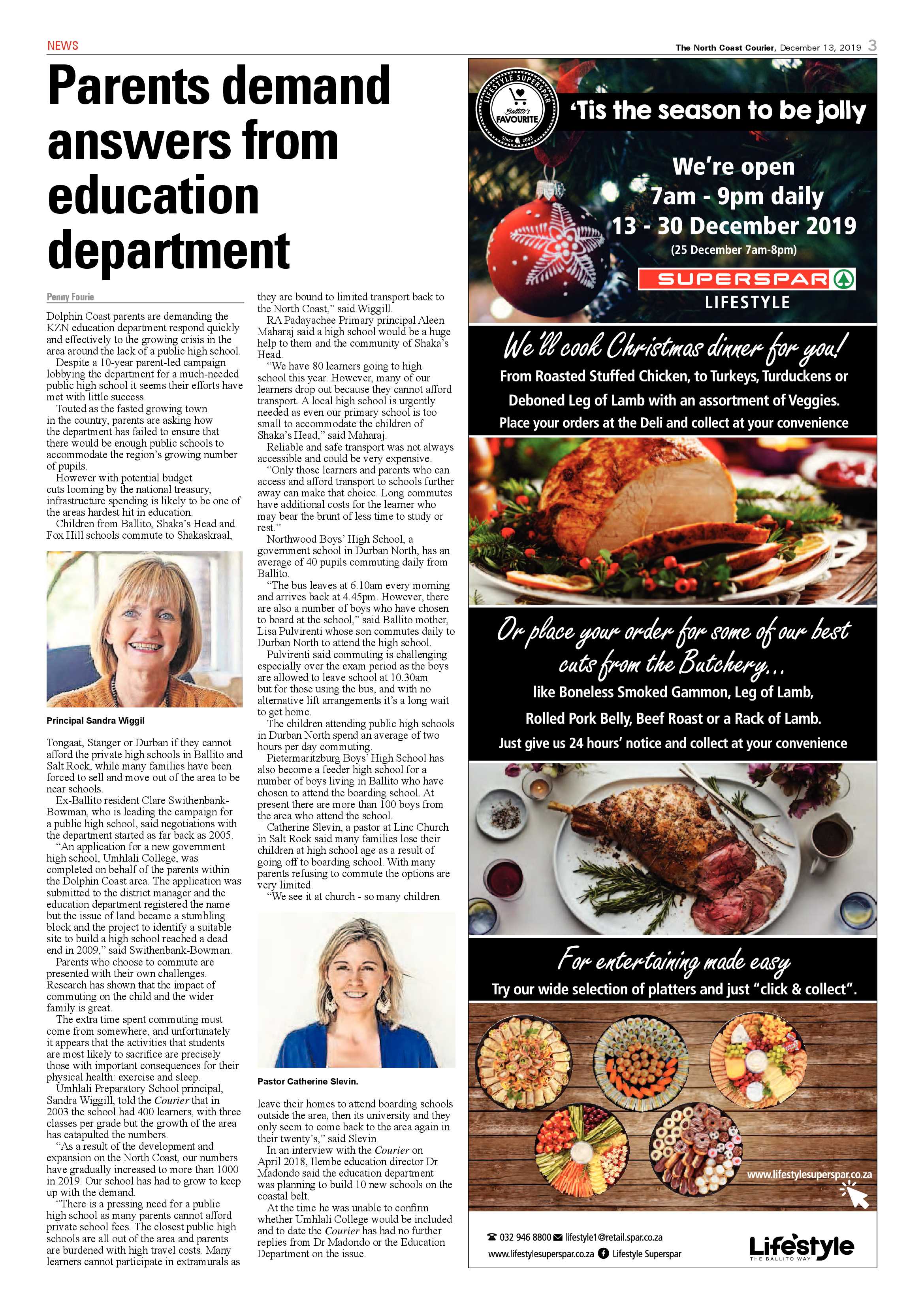 North Coast Courier 13 December 2019 page 3