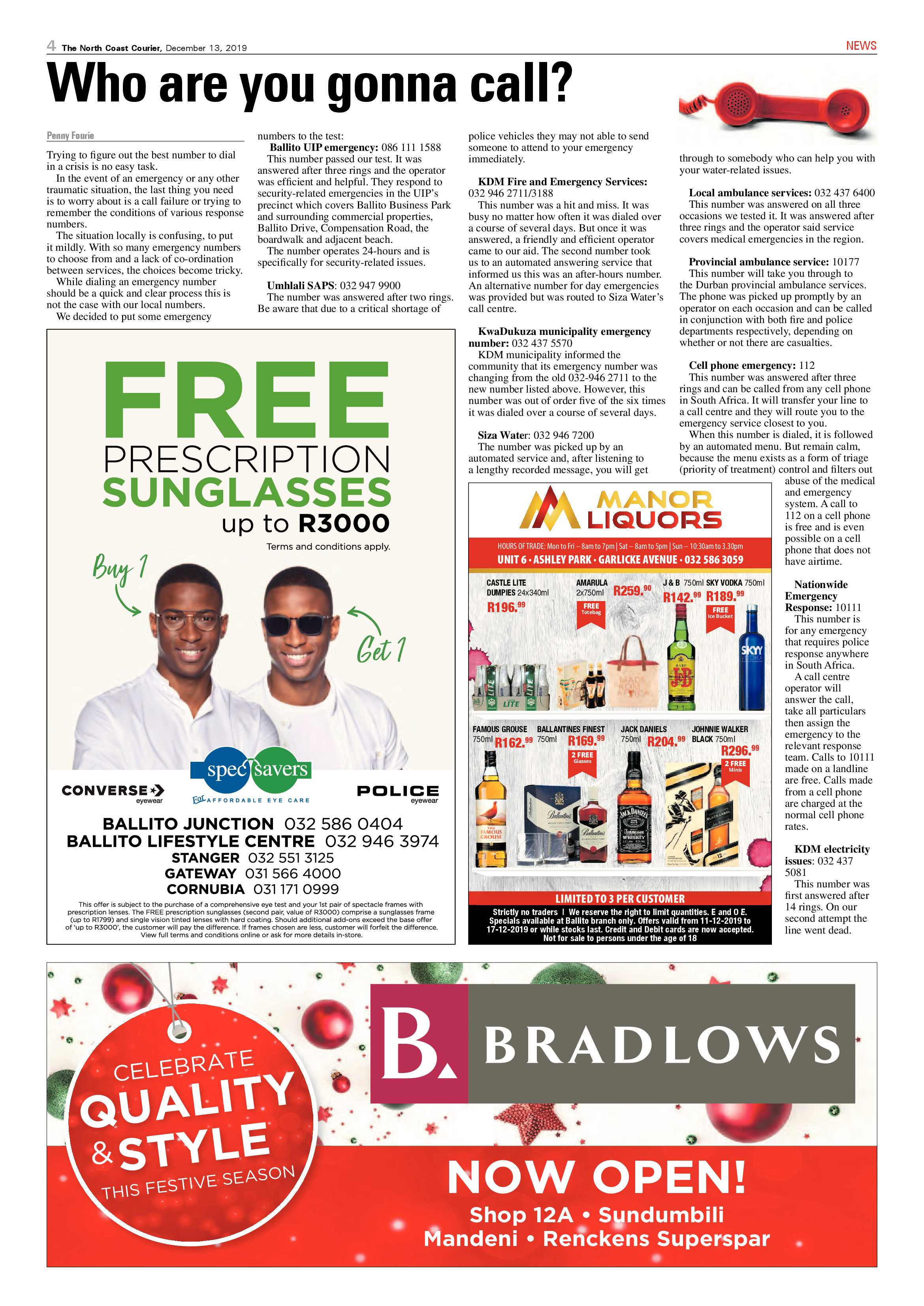 North Coast Courier 13 December 2019 page 4