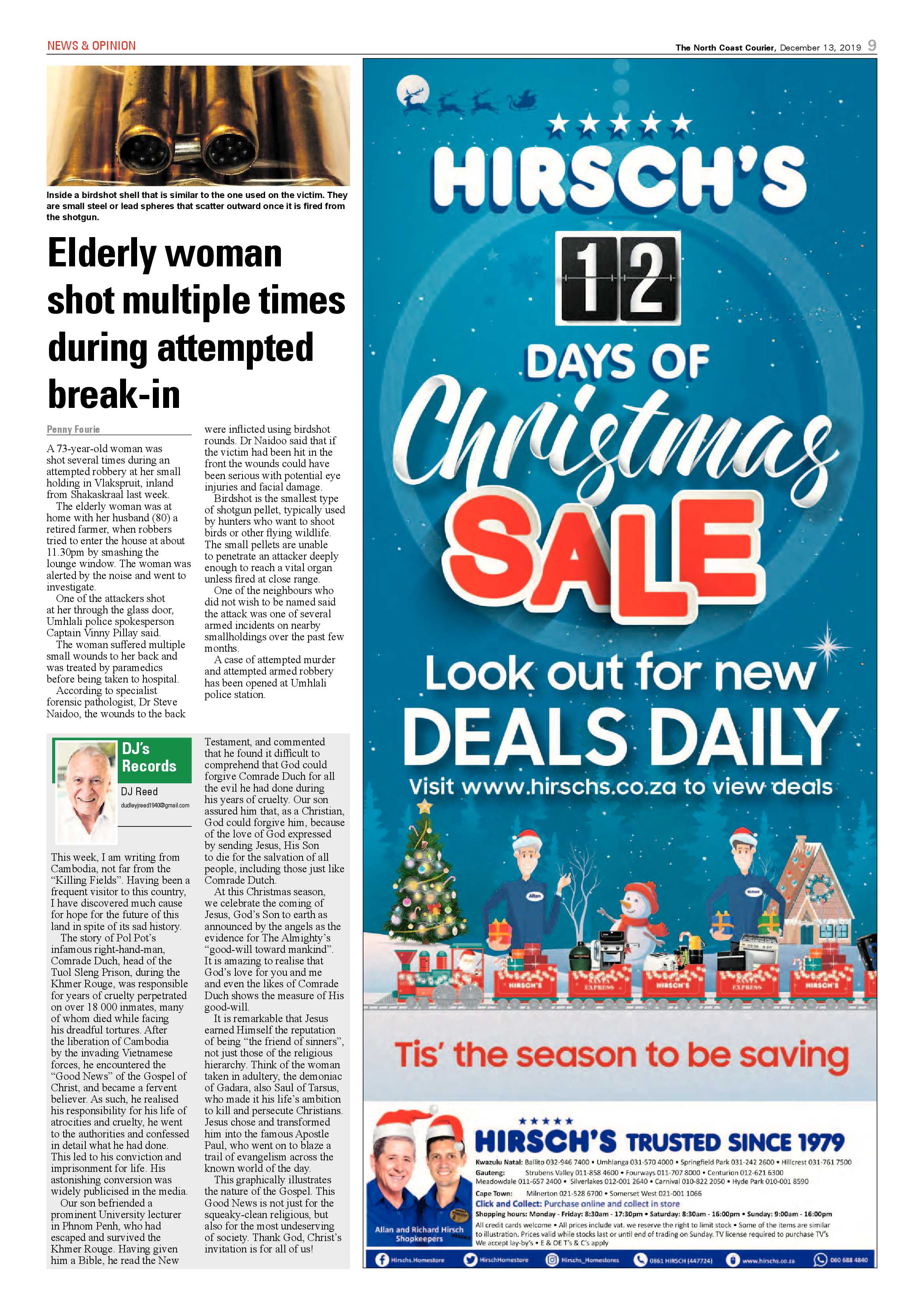 North Coast Courier 13 December 2019 page 9