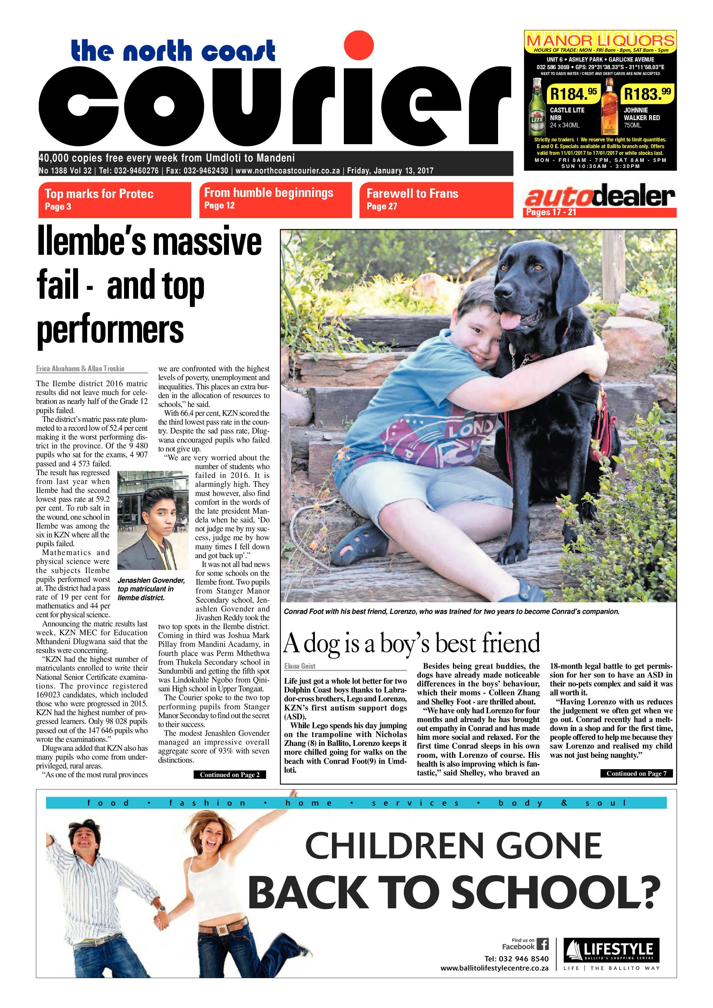 North Coast Courier – 13 January 2017 page 1