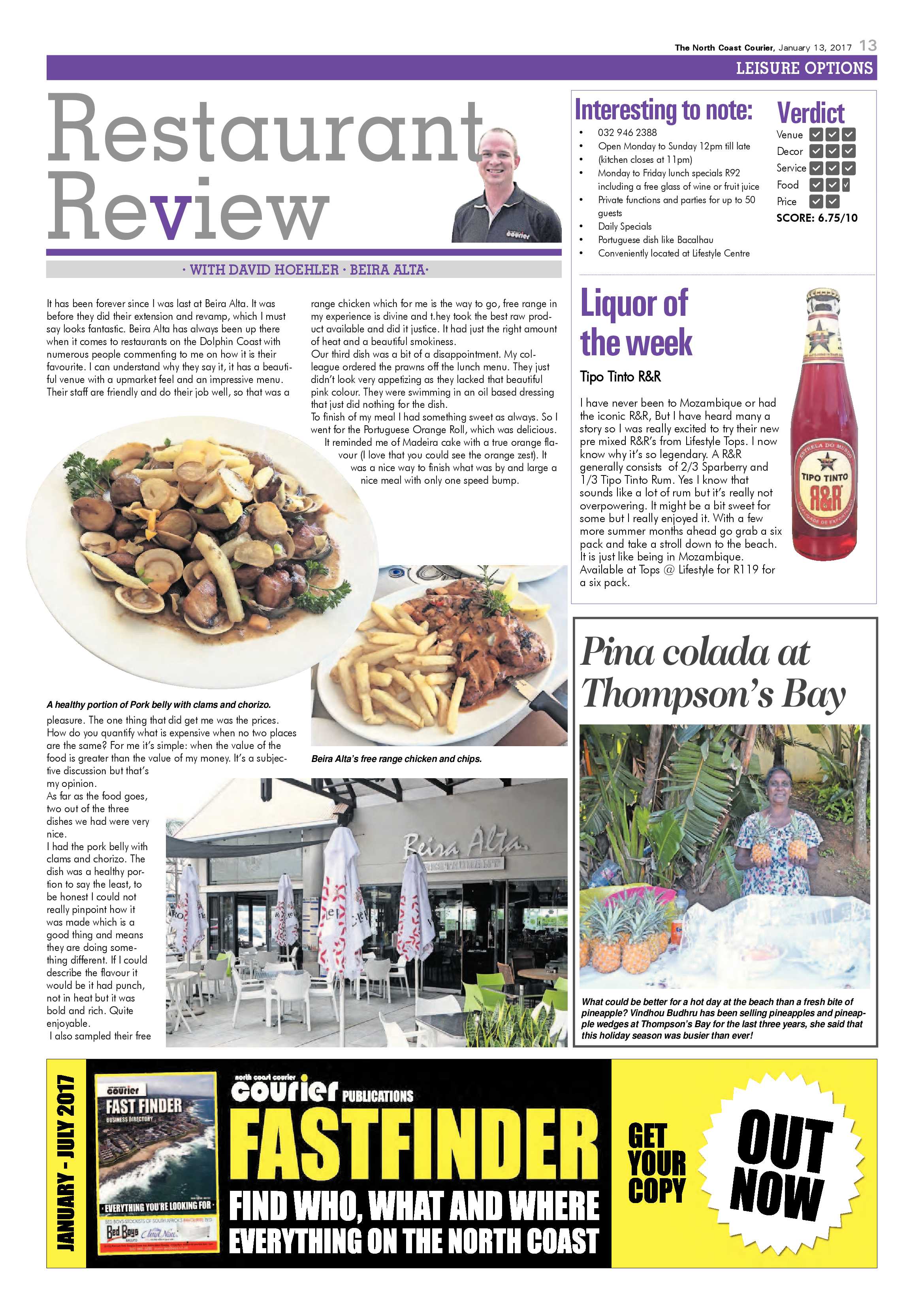 North Coast Courier – 13 January 2017 page 13