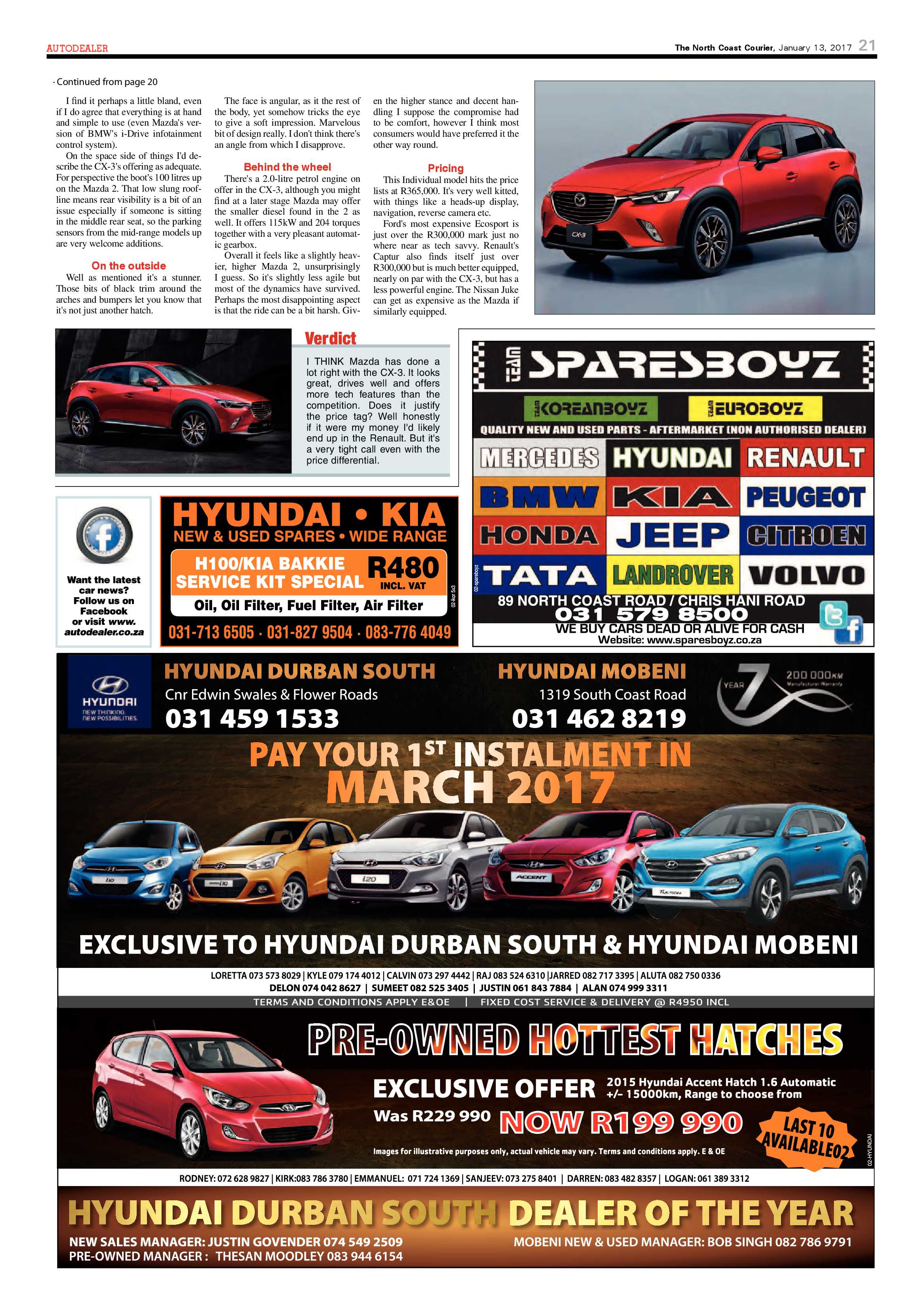 North Coast Courier – 13 January 2017 page 21
