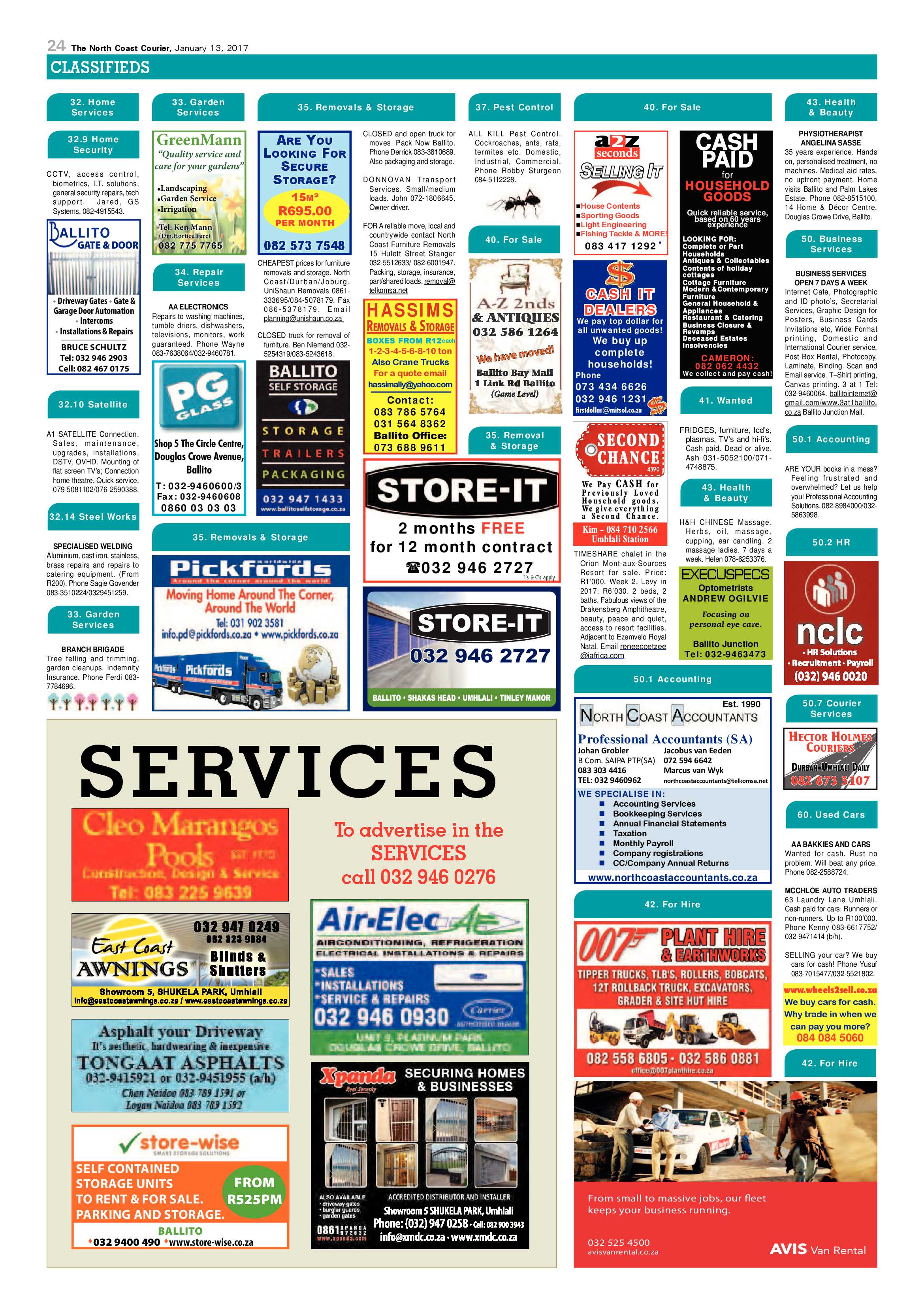 North Coast Courier – 13 January 2017 page 24