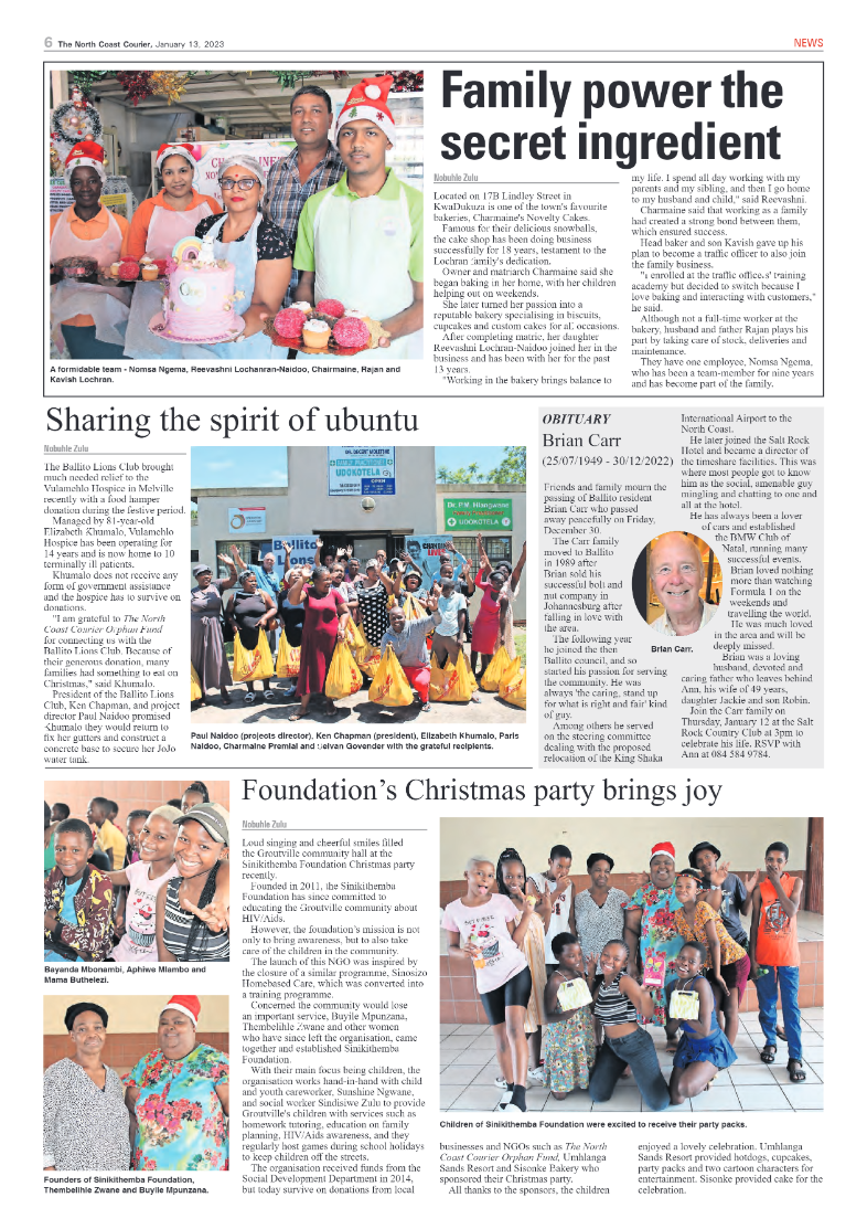 North Coast Courier 13 January 2023 page 6