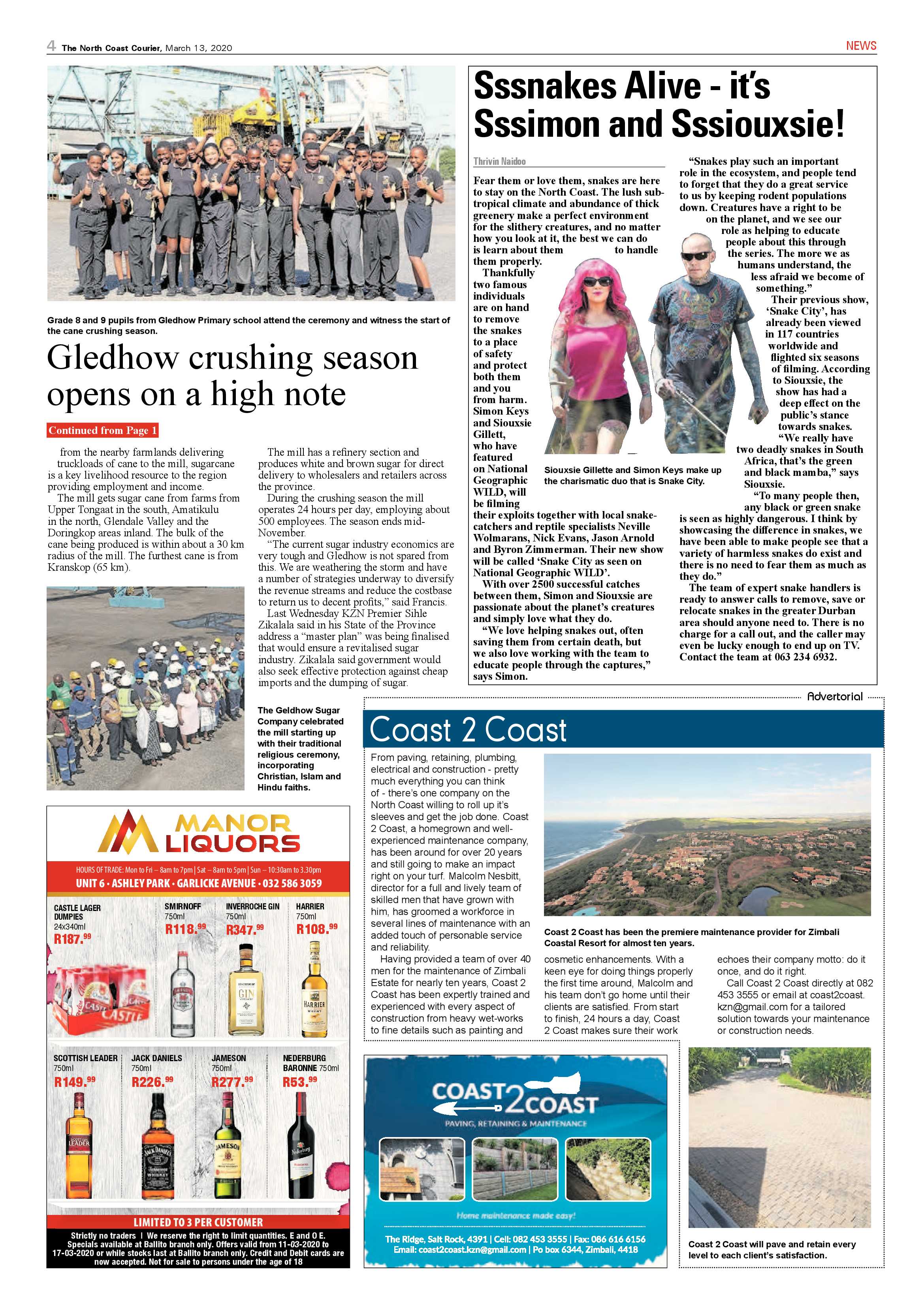 North Coast Courier 13 March 2020 page 4