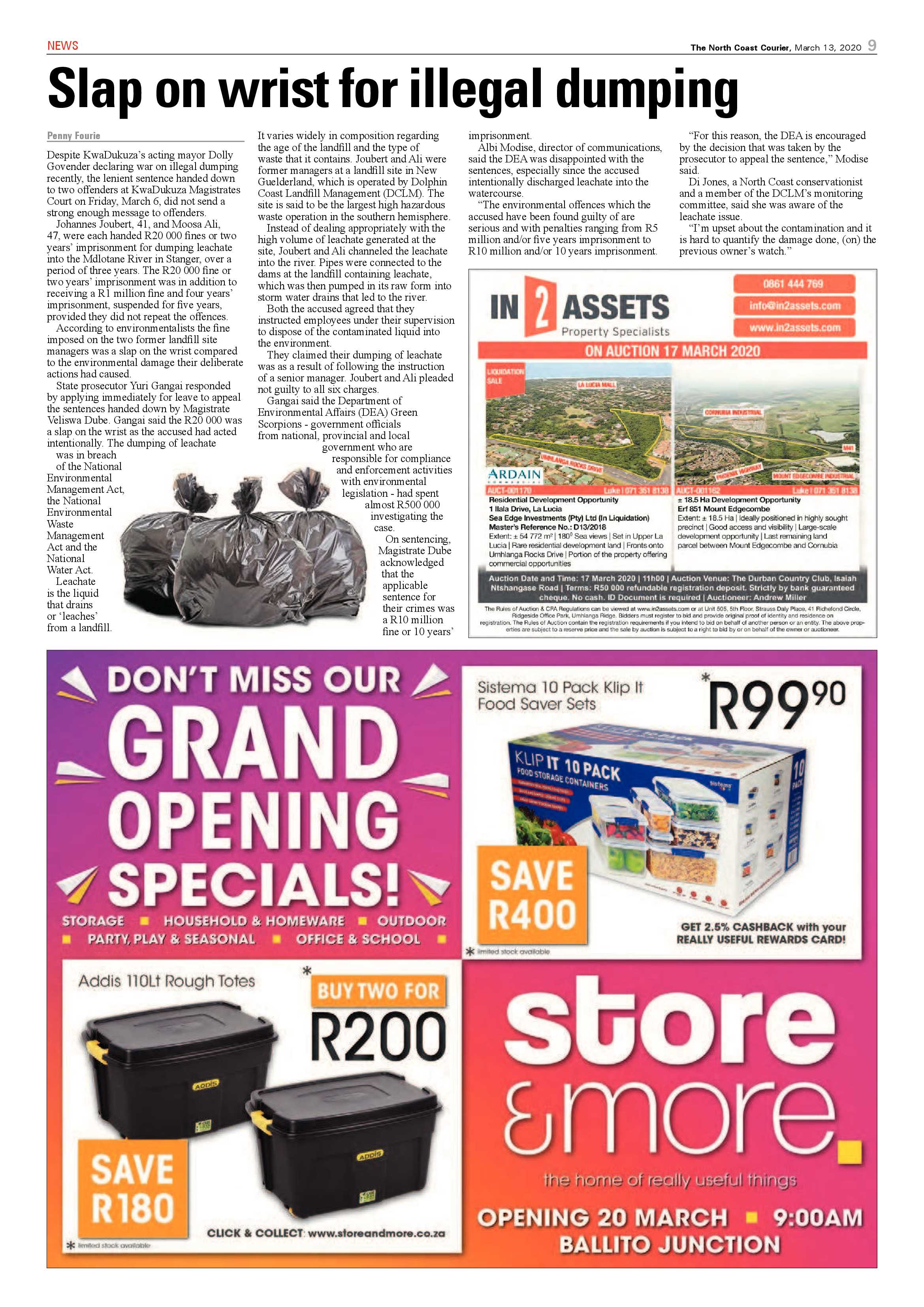 North Coast Courier 13 March 2020 page 9