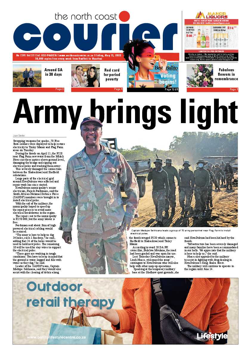 North Coast Courier 13 May 2022 page 1
