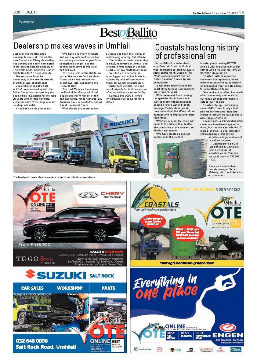 North Coast Courier 13 May 2022 page 19