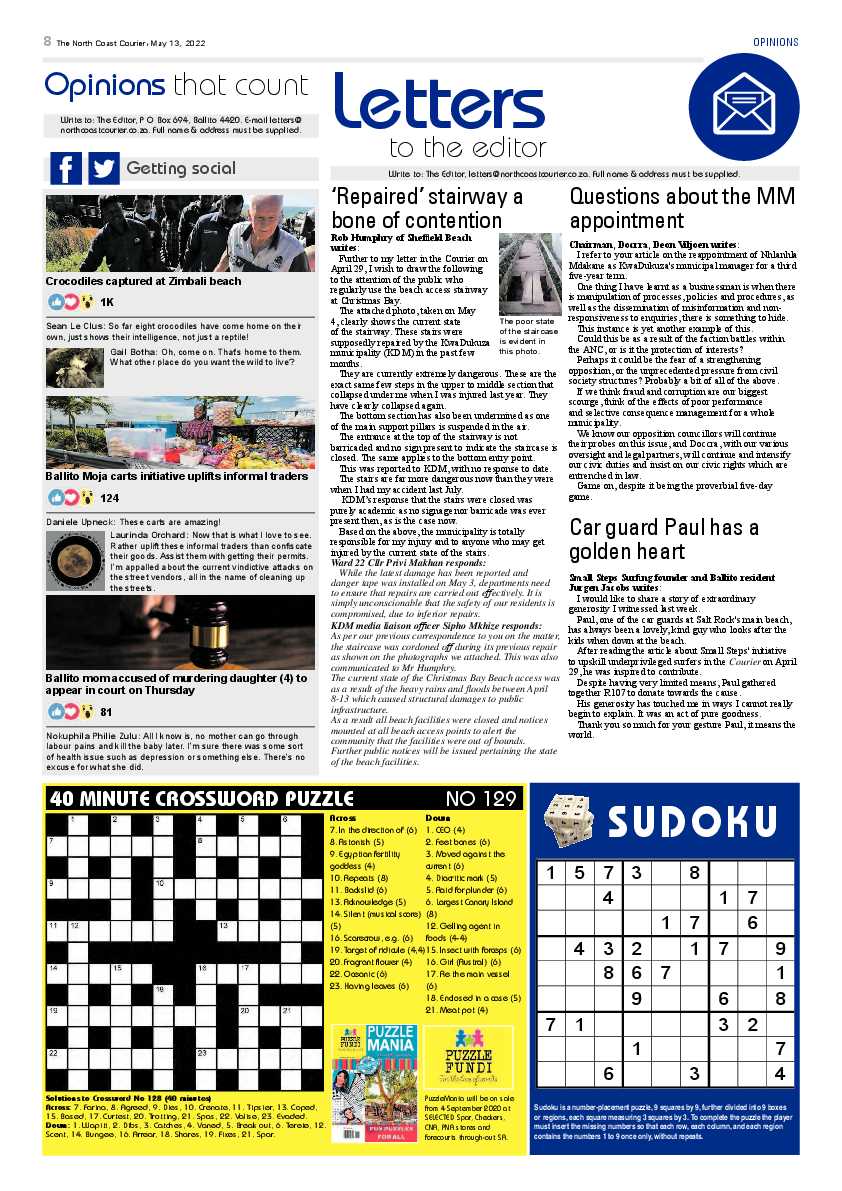 North Coast Courier 13 May 2022 page 8