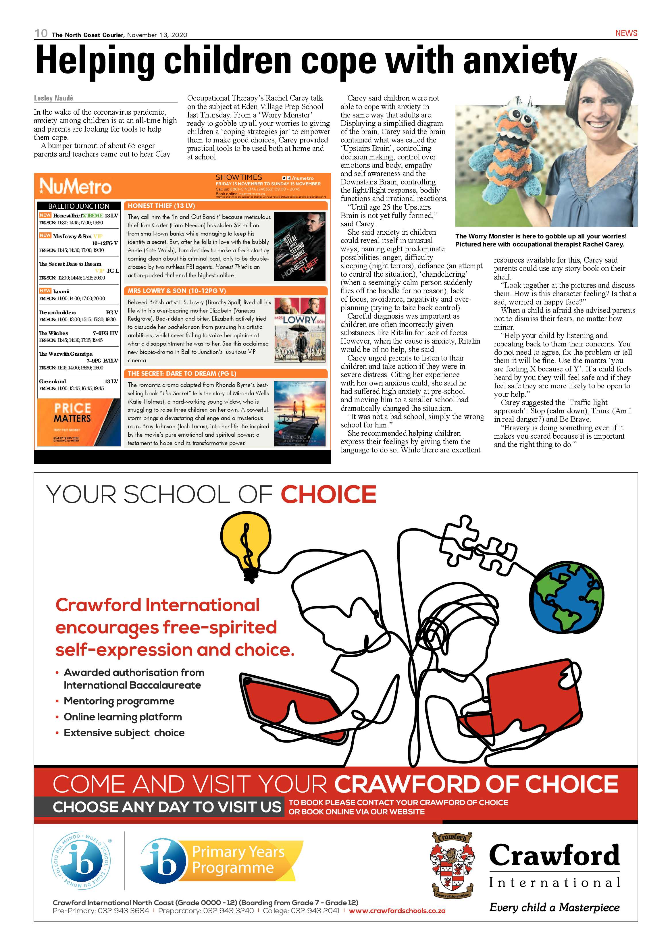 North Coast Courier 13 November 2020 page 10