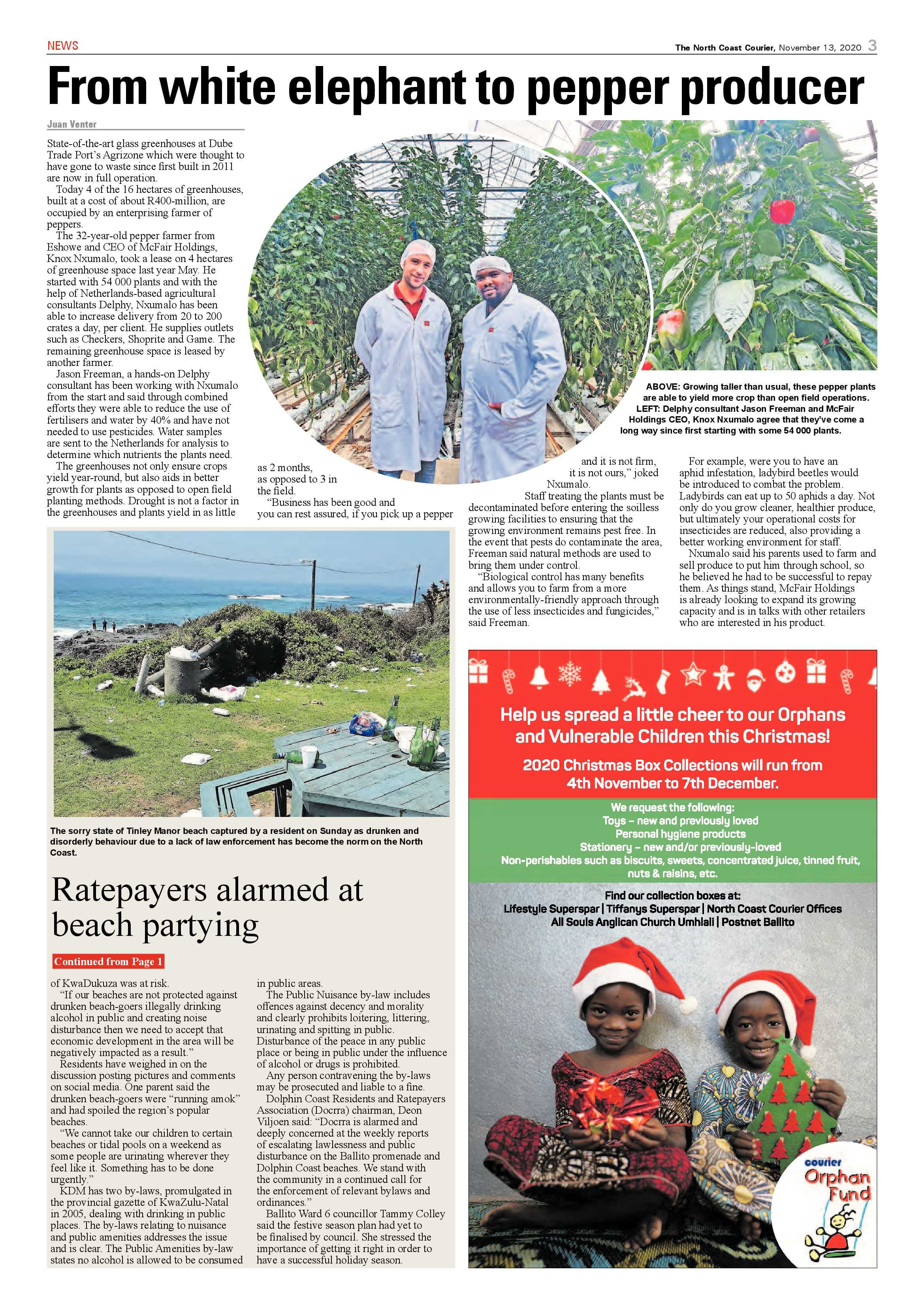North Coast Courier 13 November 2020 page 3