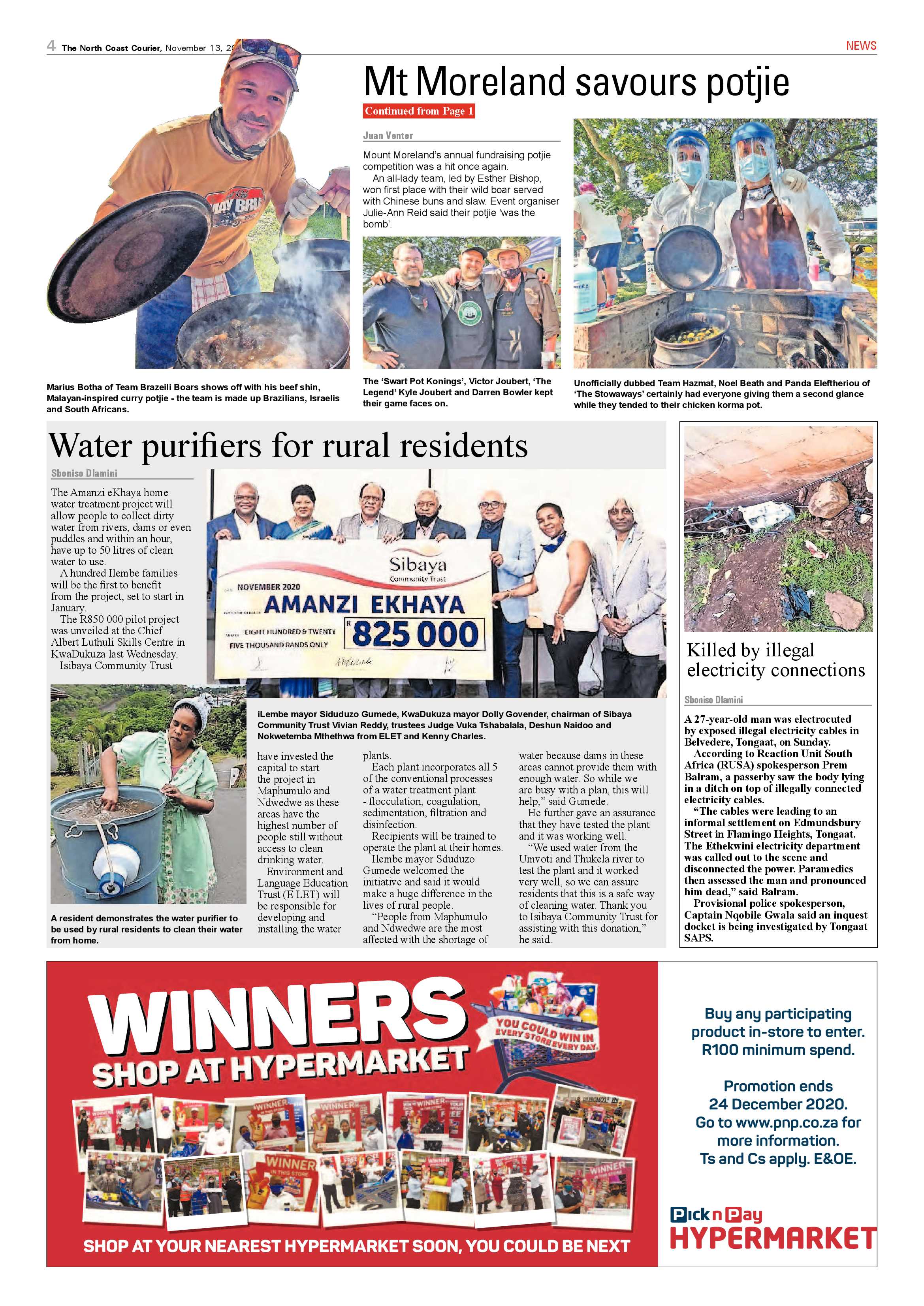North Coast Courier 13 November 2020 page 4