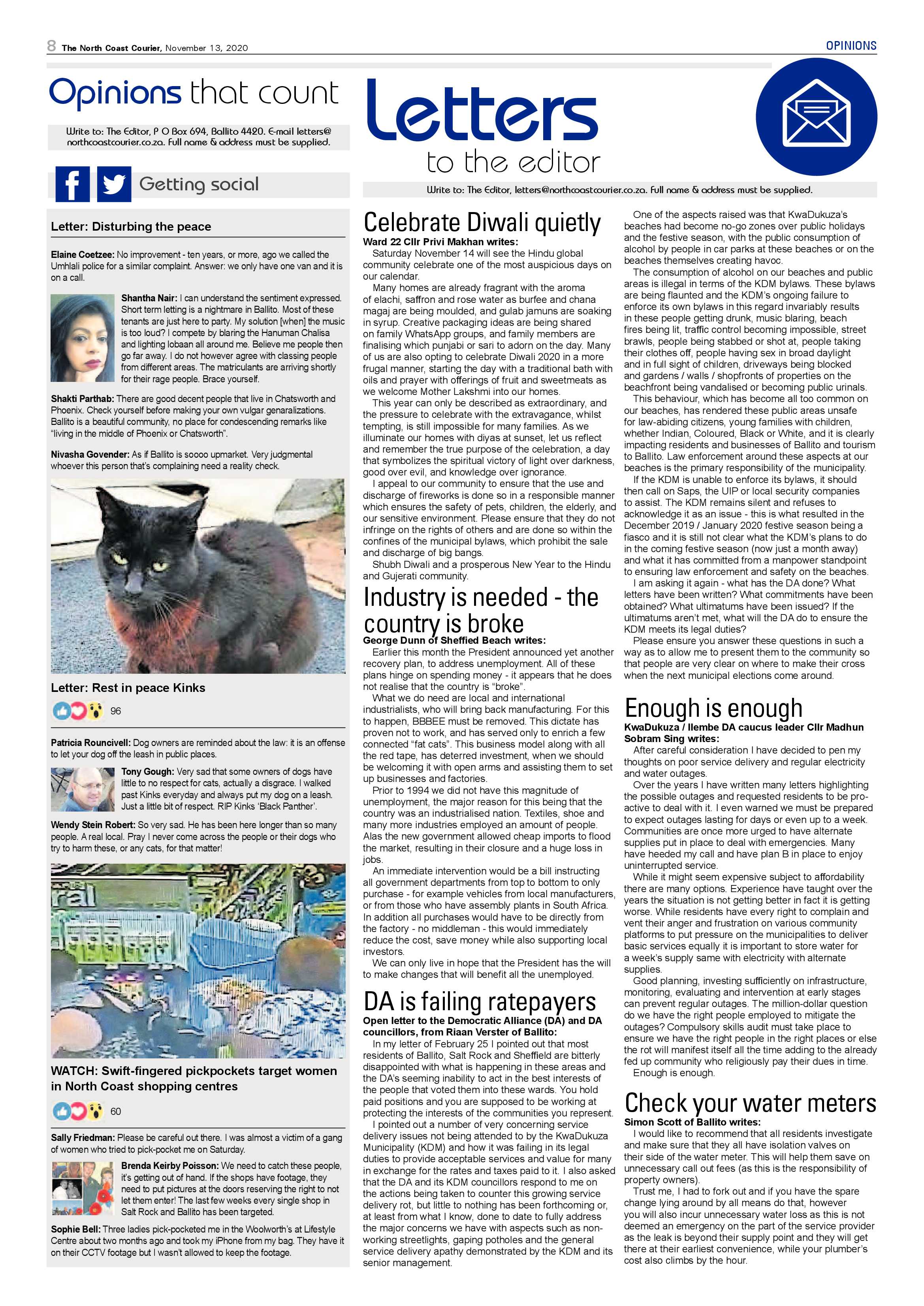 North Coast Courier 13 November 2020 page 8