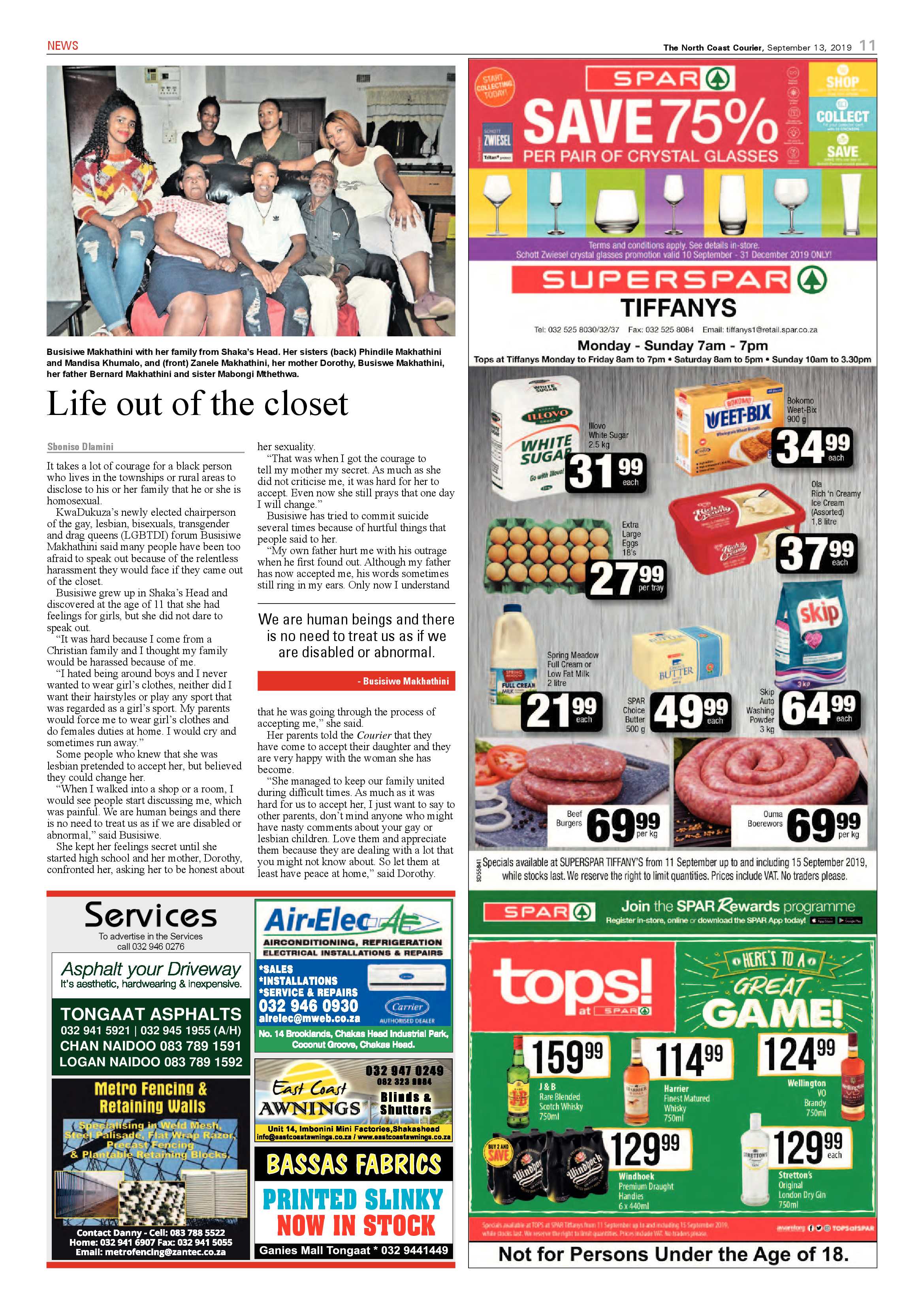 North Coast Courier 13 September 2019 page 11