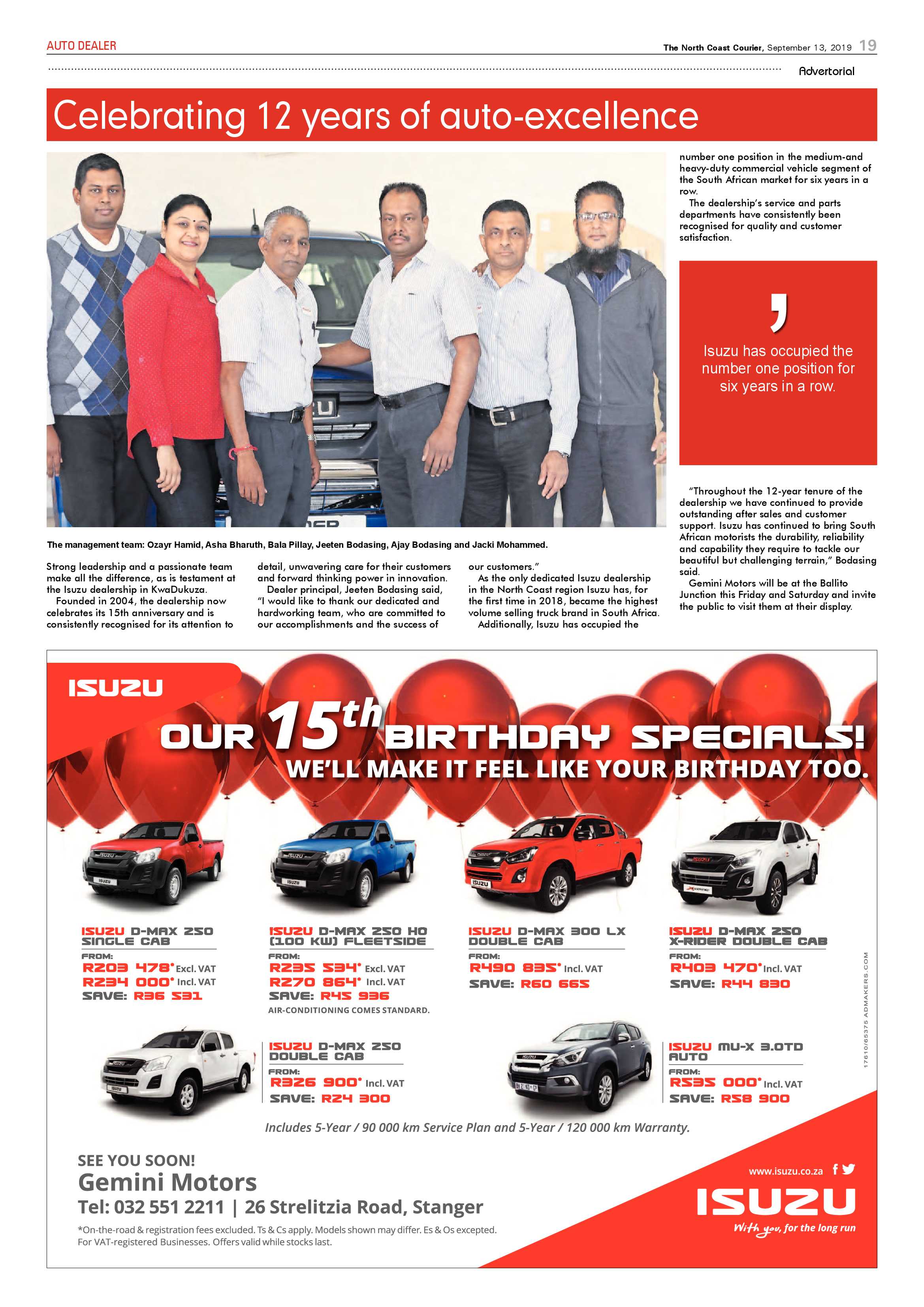 North Coast Courier 13 September 2019 page 19