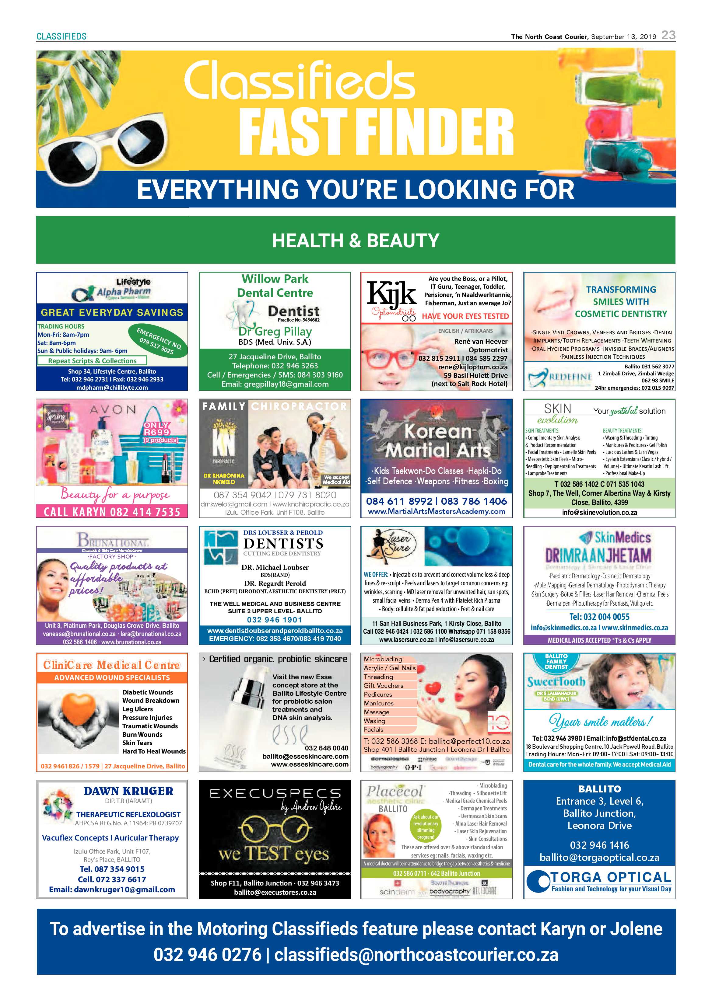 North Coast Courier 13 September 2019 page 23