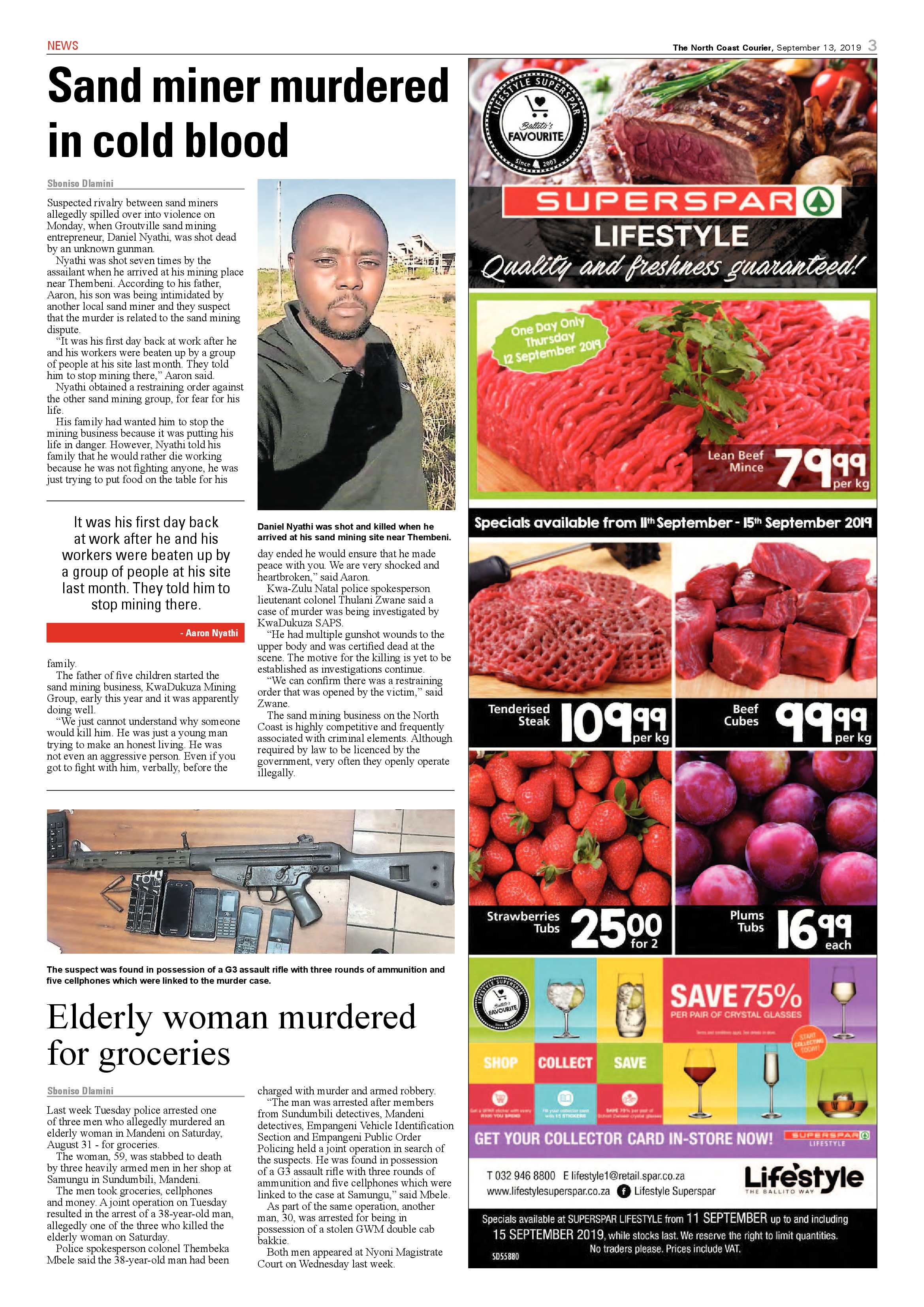 North Coast Courier 13 September 2019 page 3