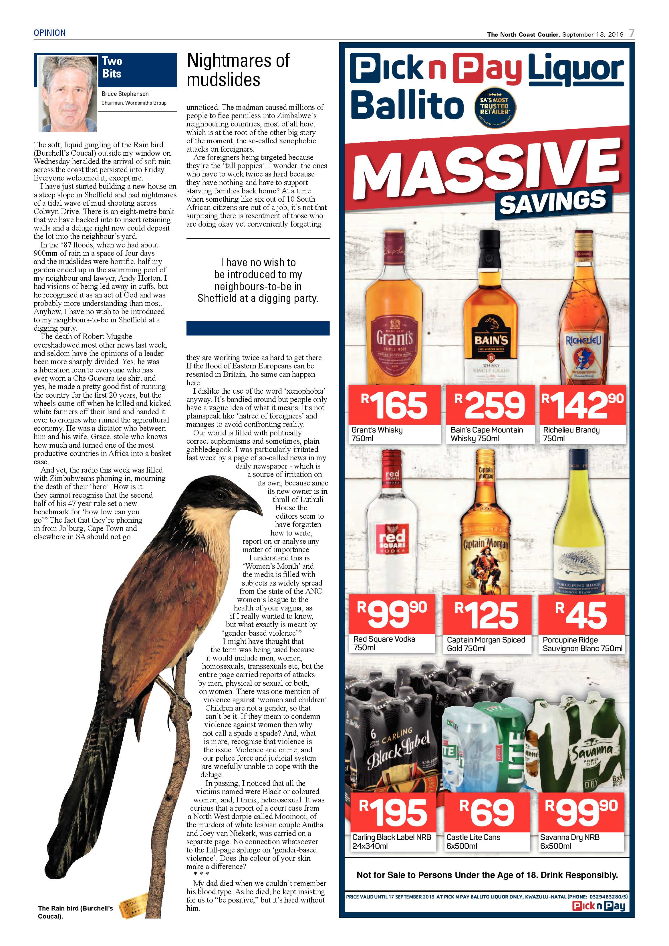 North Coast Courier 13 September 2019 page 7