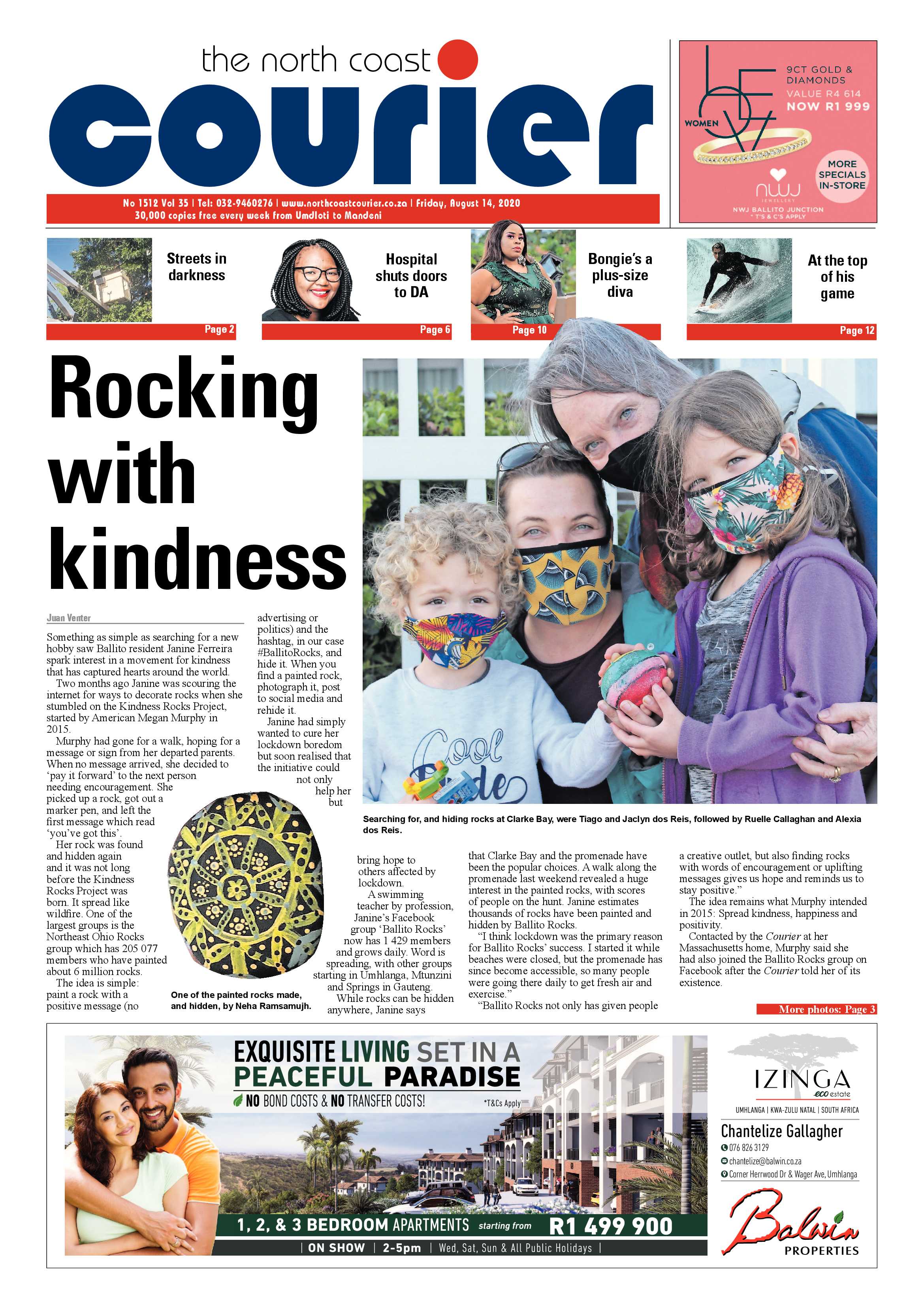 North Coast Courier 14 August 2020 page 1