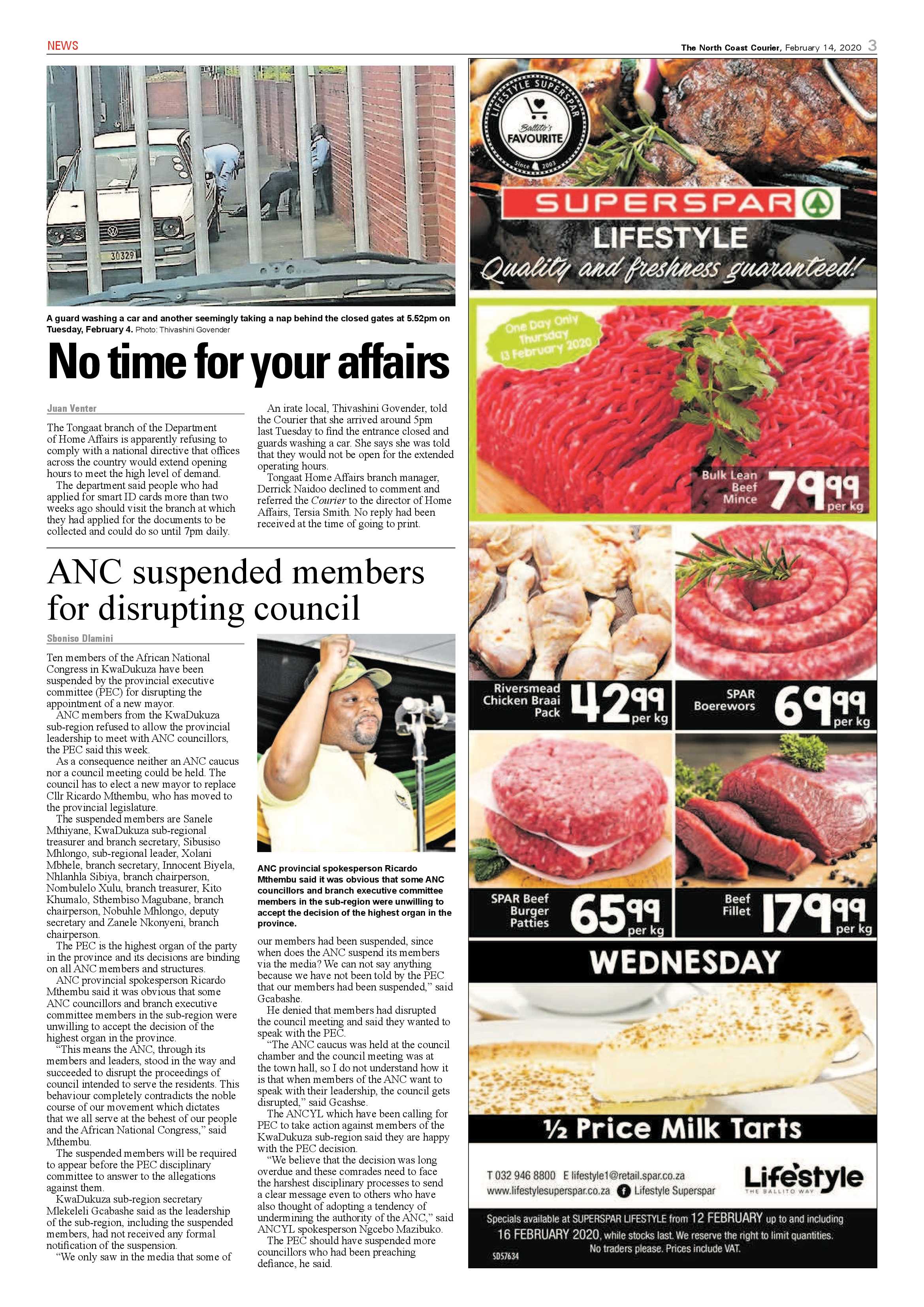 North Coast Courier 14 February 2020 page 3