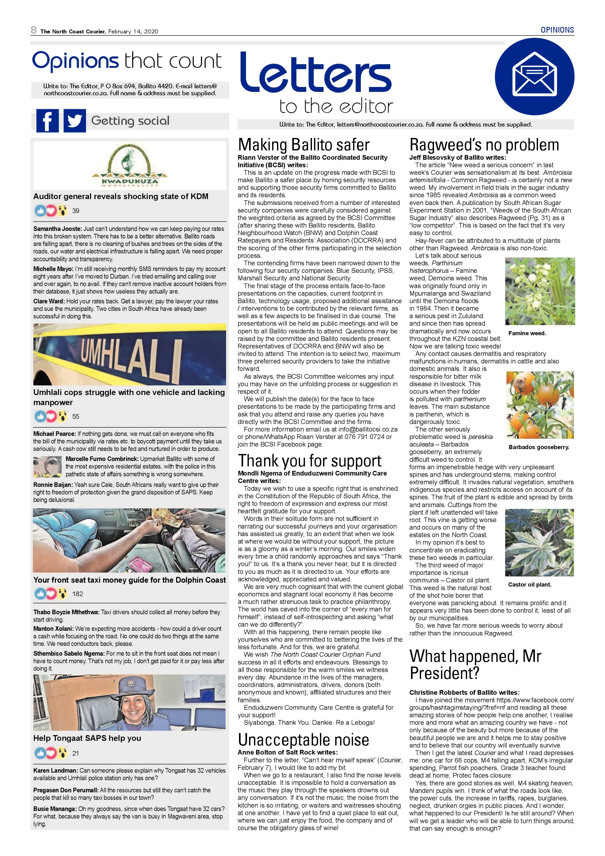 North Coast Courier 14 February 2020 page 8