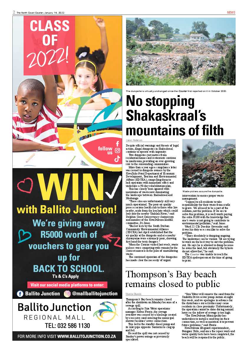 North Coast Courier 14 January 2022 page 2