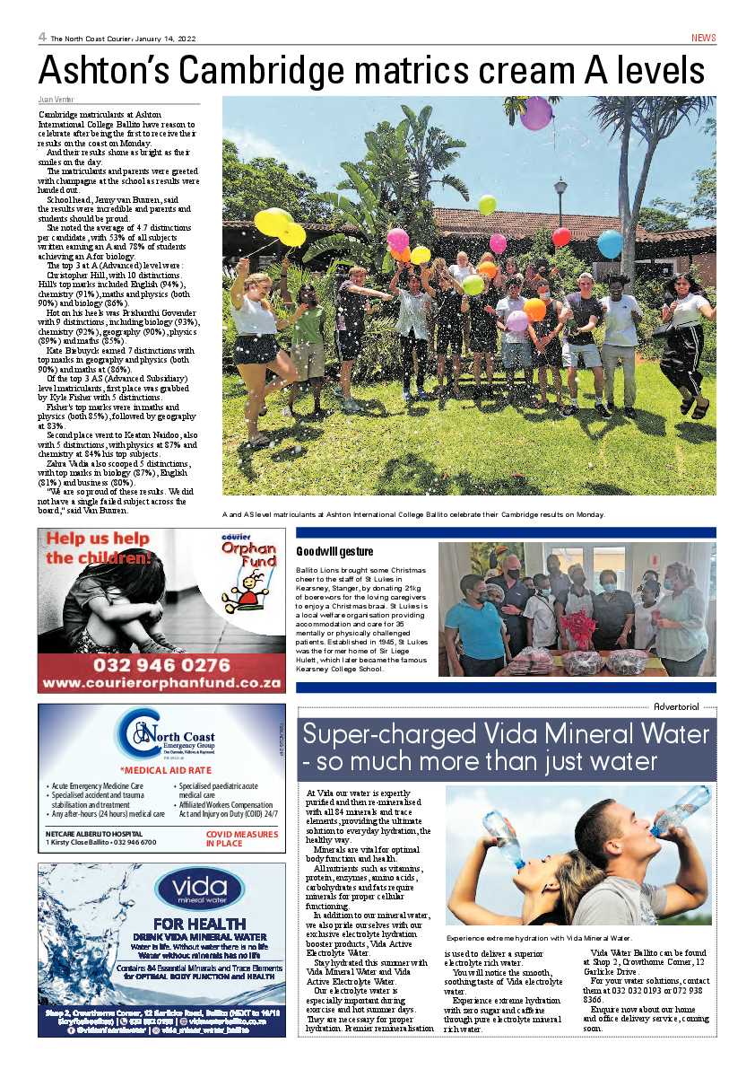 North Coast Courier 14 January 2022 page 4