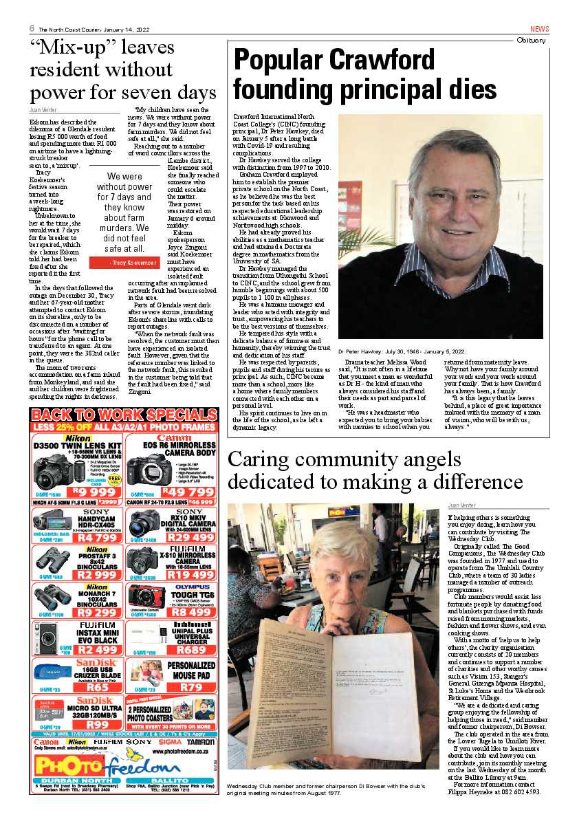 North Coast Courier 14 January 2022 page 6