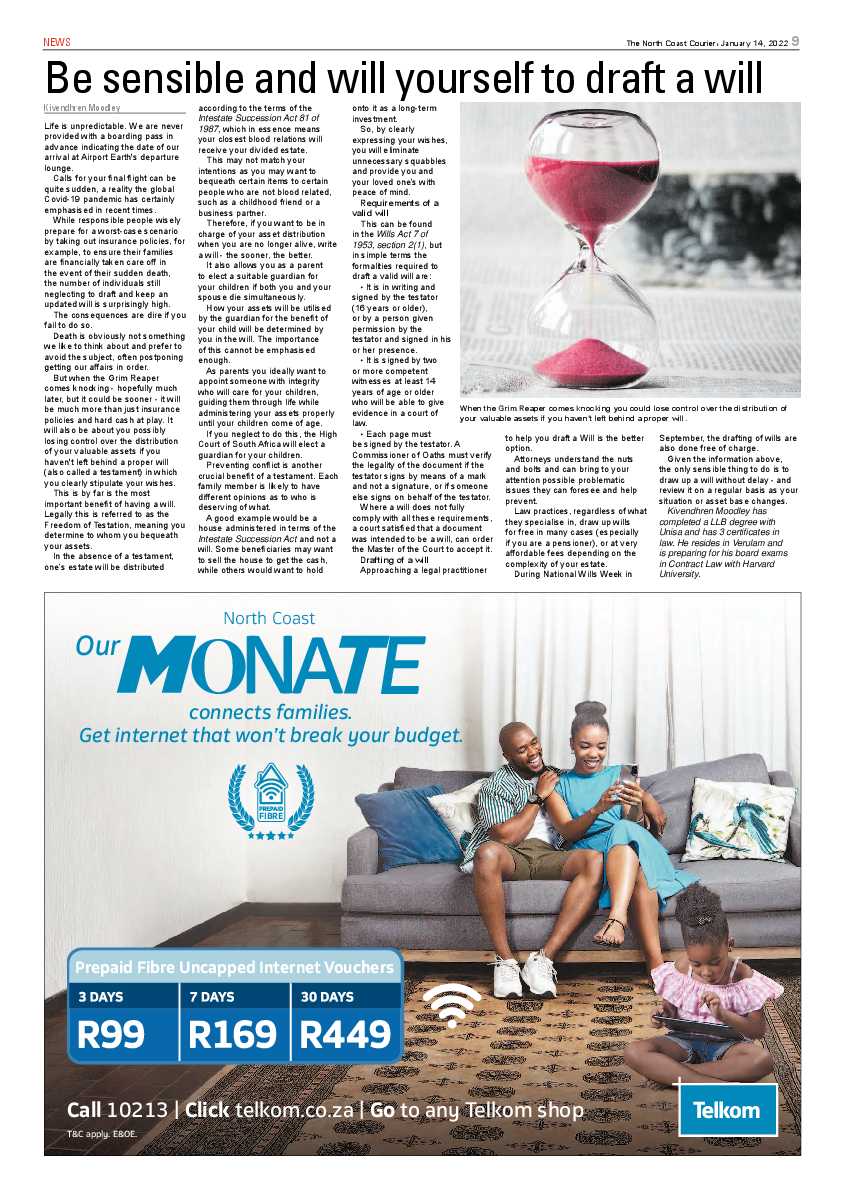 North Coast Courier 14 January 2022 page 9