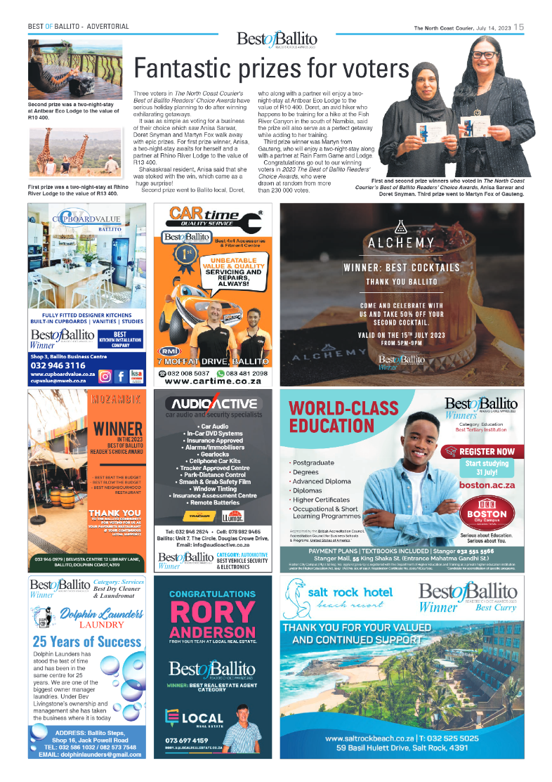 North Coast Courier 14 July 2023 page 15