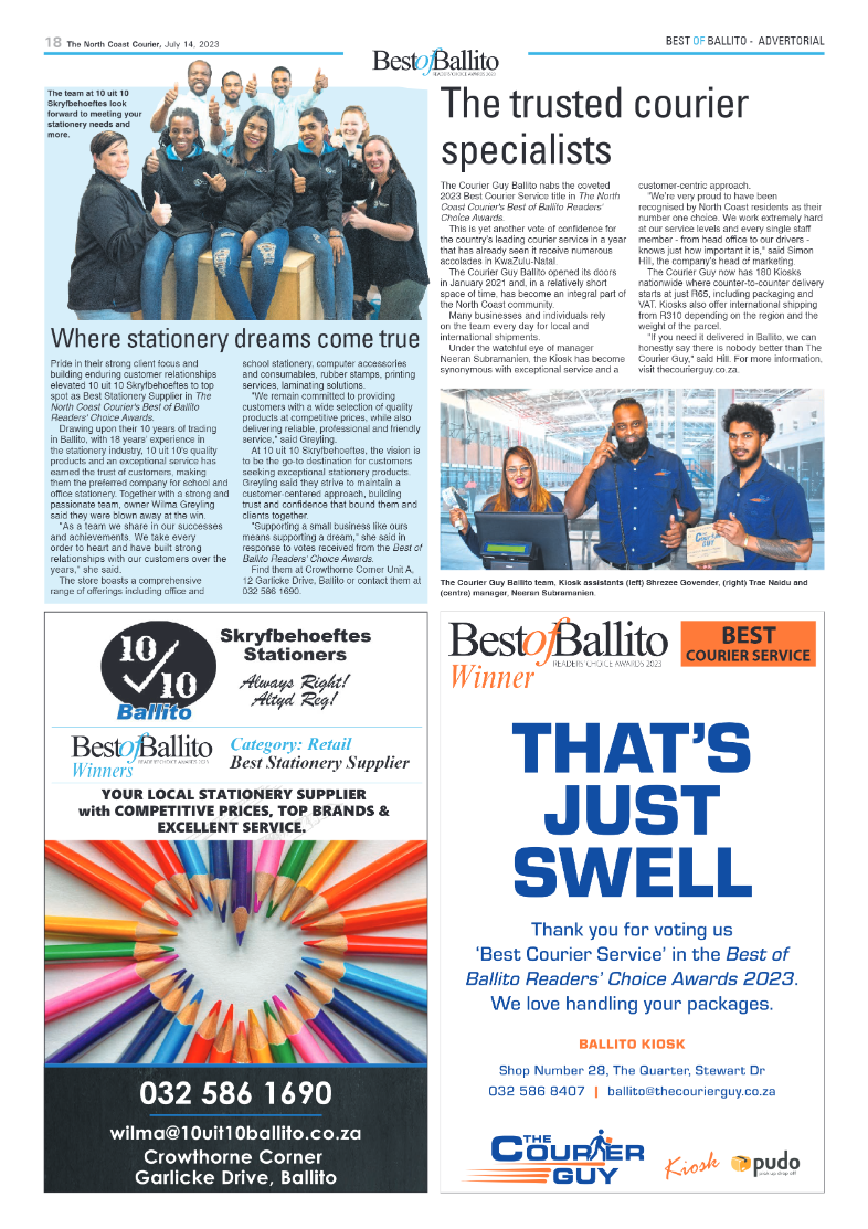 North Coast Courier 14 July 2023 page 18