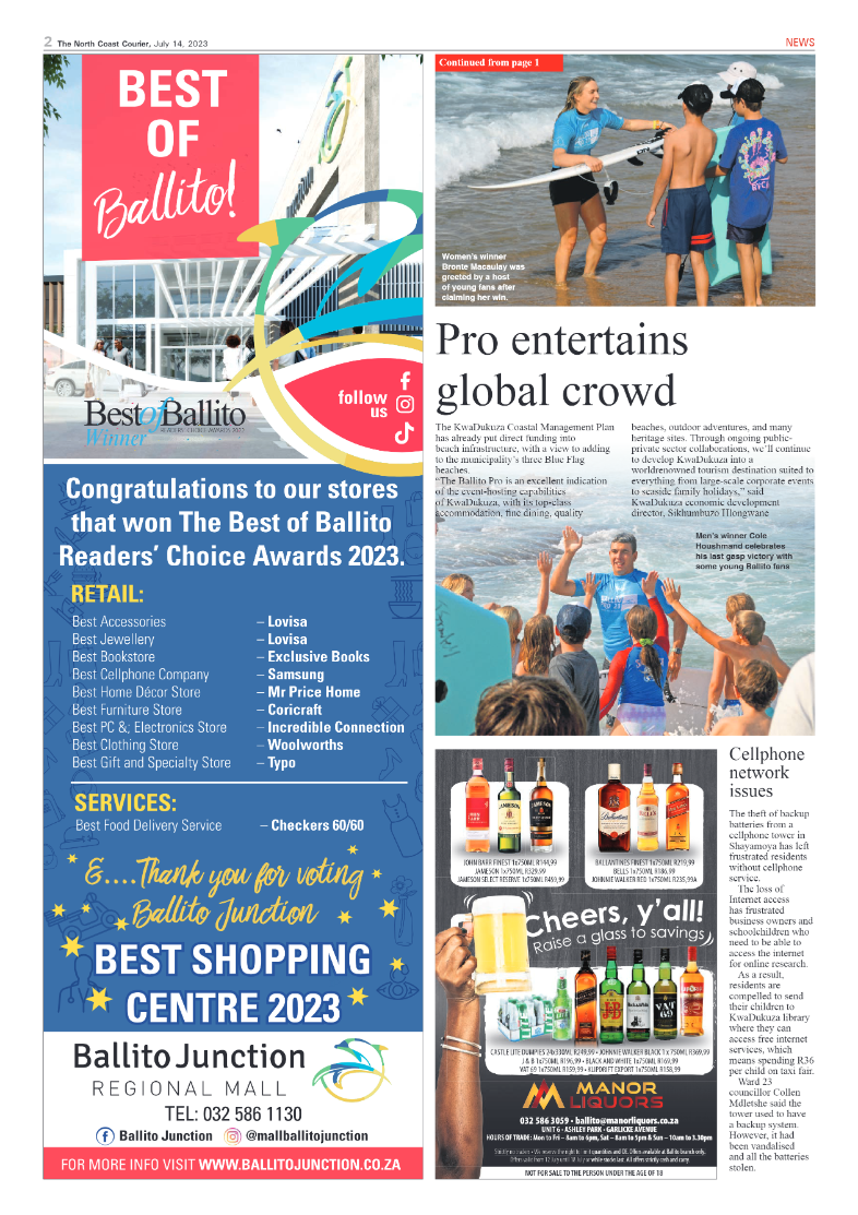North Coast Courier 14 July 2023 page 2