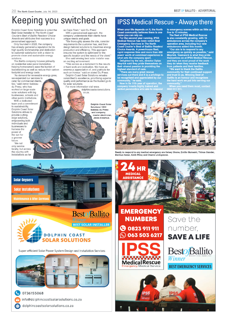 North Coast Courier 14 July 2023 page 20